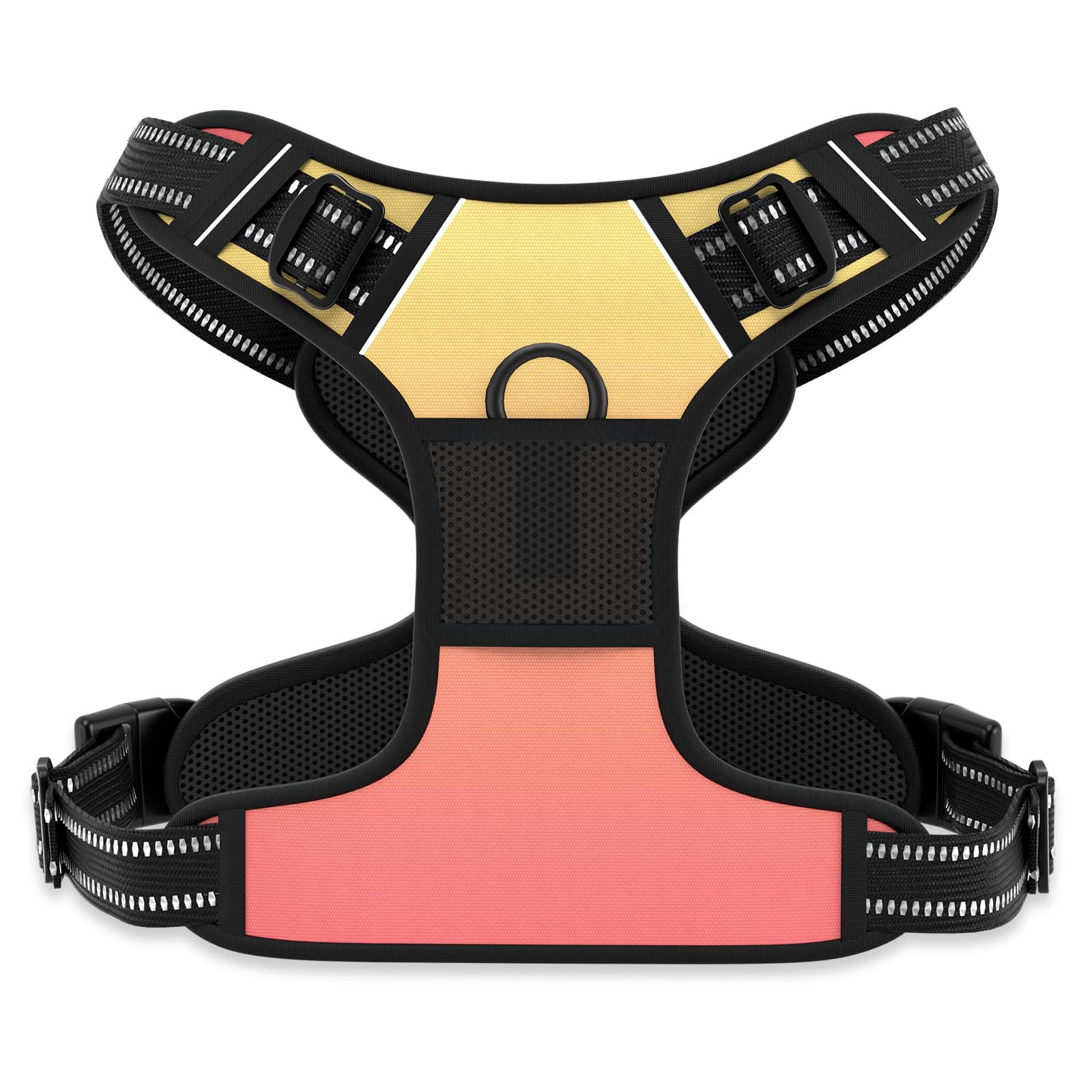 Rnivvi No Pull Dog Harness, Cute Reflective X-Large Sized Puppy Harness, Adjustable Soft Padded Vest for Large Dogs, Heavy Duty 
