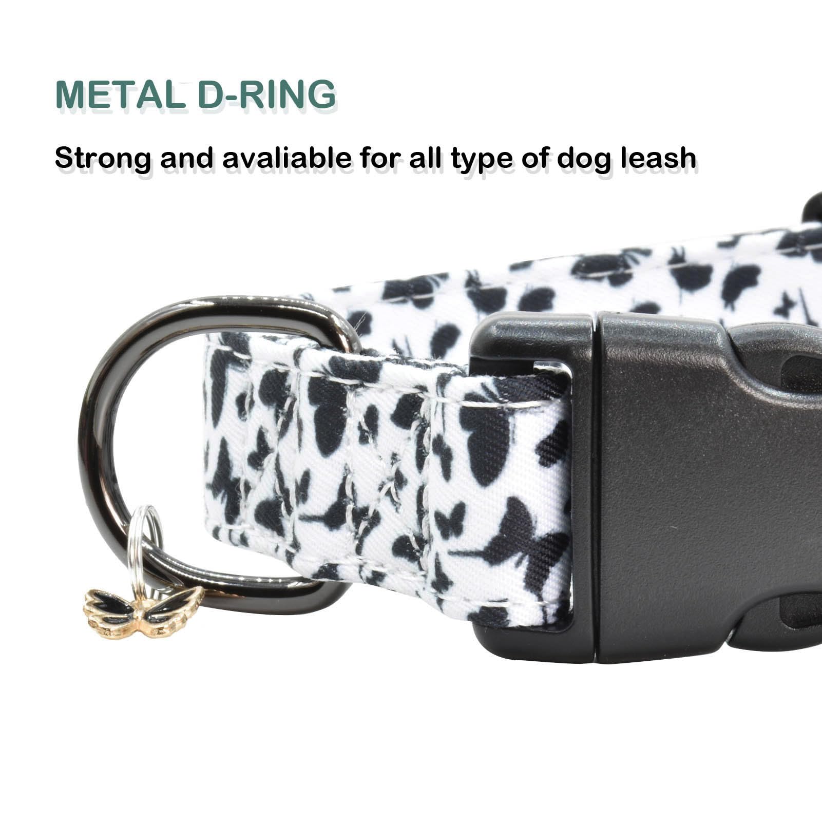 2 Pcs Cotton Dog Collar Soft Cute Flower -3 Sizes Soft Nylon Puppy Collar Adjustable For Girl Female Small Medium Large Dogs(02S
