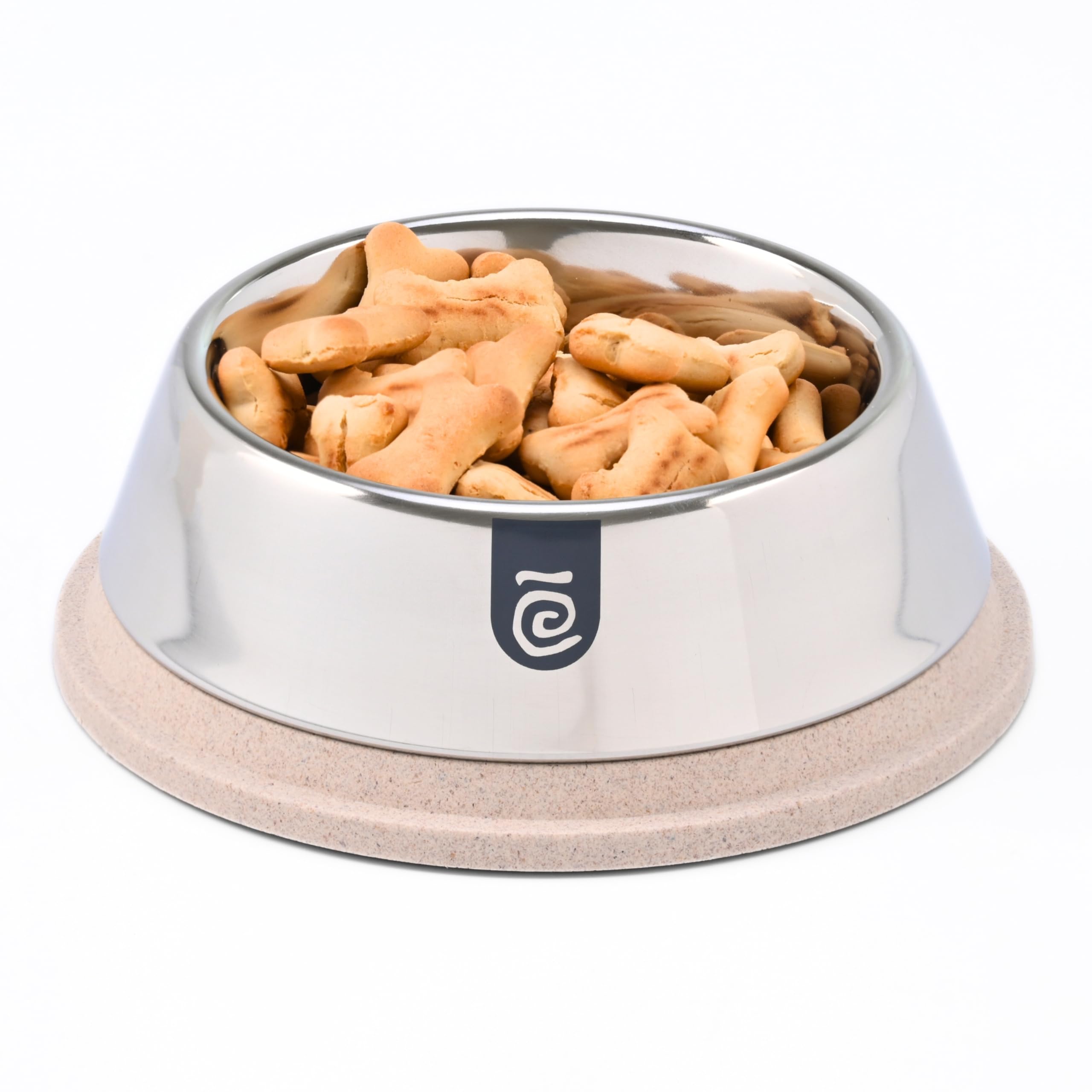 Eha EarthFriendly 2 In 1 Multipurpose Pet Bowls For Dogs | Steel Dog Bowl | 350 Ml | Pet Bowl Made With Rice Husk & Bamboo Fibe