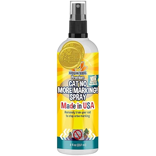 Bodhi Dog Cat No More Marking! Spray - Indoors & Outdoors Cat Urination Deterrent - Neutralizes Strong Odors from Marking - Pet-