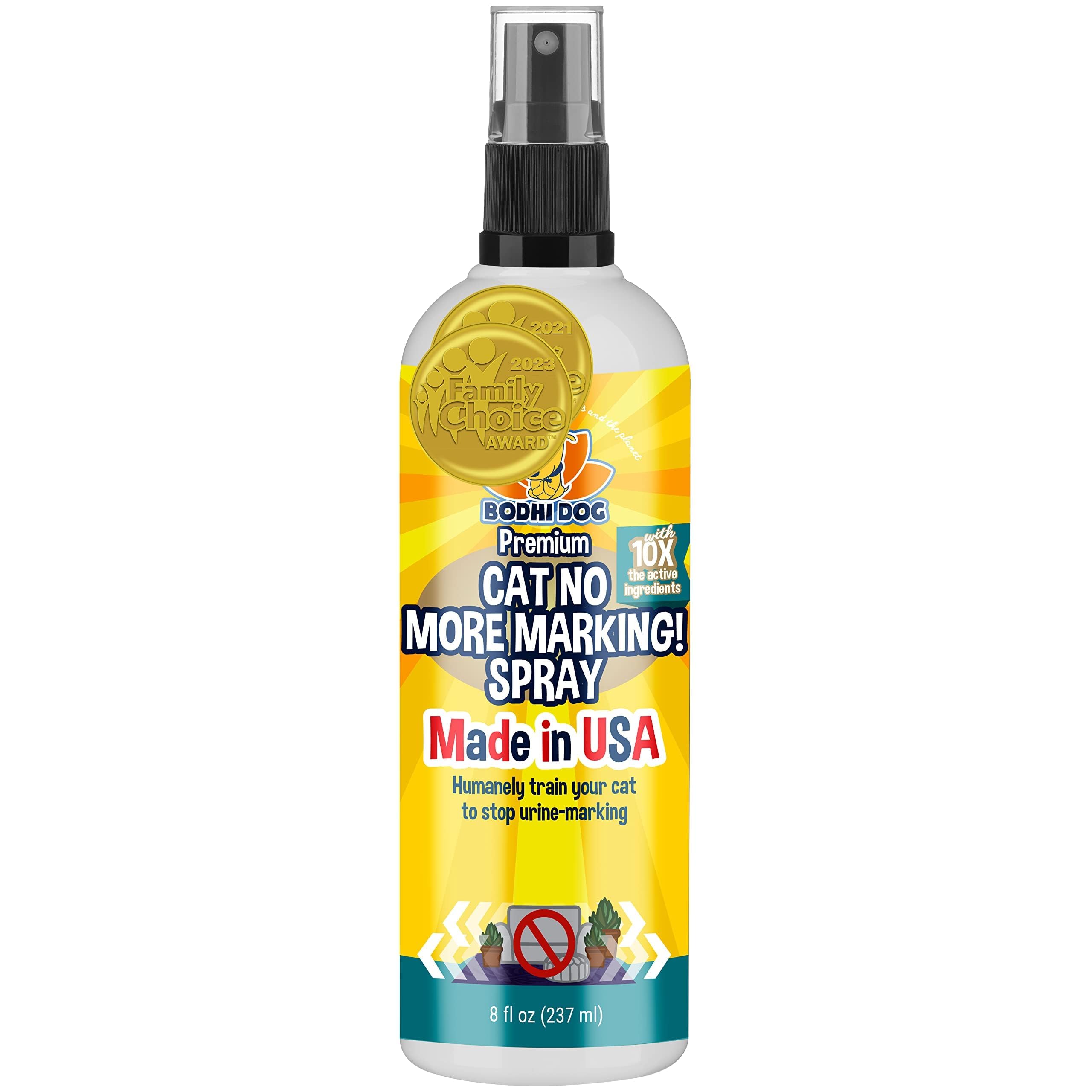 Bodhi Dog Cat No More Marking! Spray - Indoors & Outdoors Cat Urination Deterrent - Neutralizes Strong Odors from Marking - Pet-