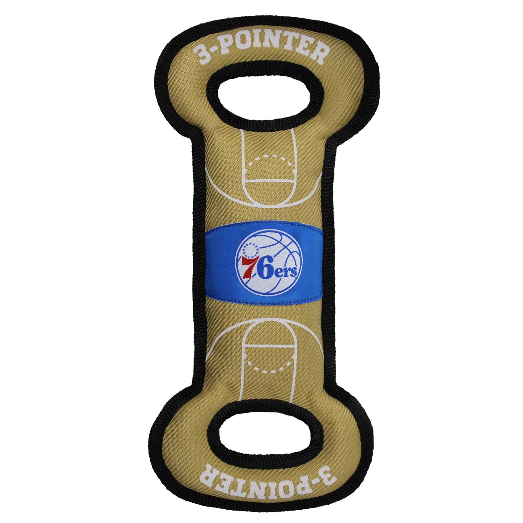 Pets First Nba Philadelphia 76Ers Field Toy. - Tough Nylon Pet Toy With Double Trim Stitching & Inner Squeaker, One Size, 76R-30