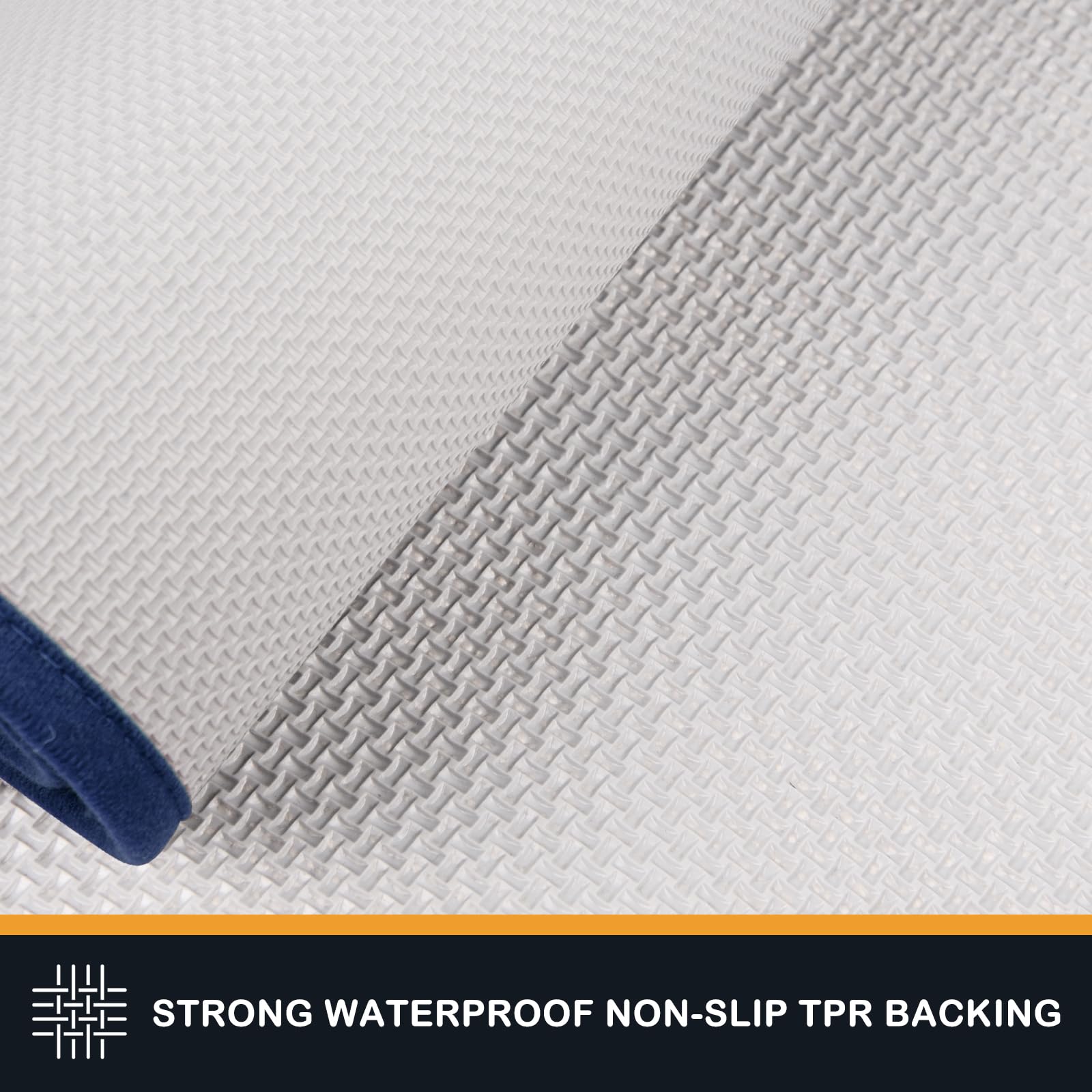 PURRUGS Dirt Trapper Door Mat, Non-Skid Machine Washable, 34" x 59", Paw-blue, Super Absorbent for Muddy Shoes and Paws