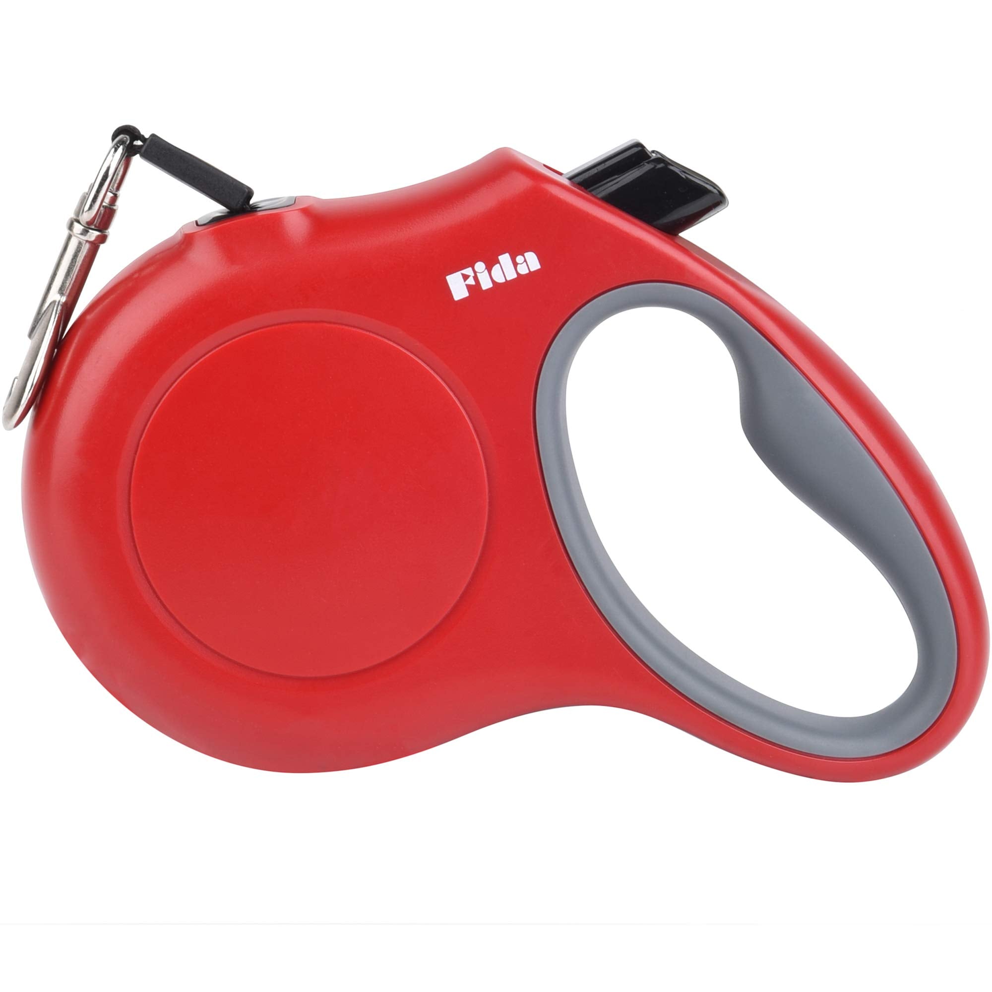 Fida Retractable Dog Leash X-Small Breed, 10 Ft Durable Pet Walking Leash For Extra Small Dogs/Cats/Small Animals Up To 18 Lbs, 360° Tangle Free, Red