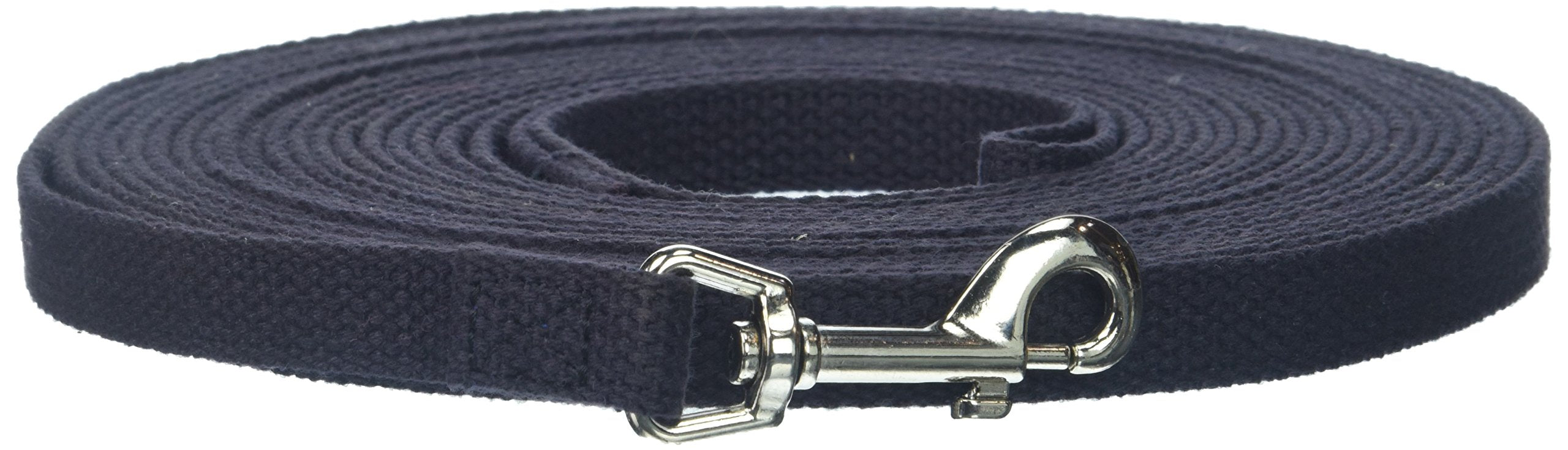 Omnipet Leather Brothers 30-Feet Web Lead, Small, Black