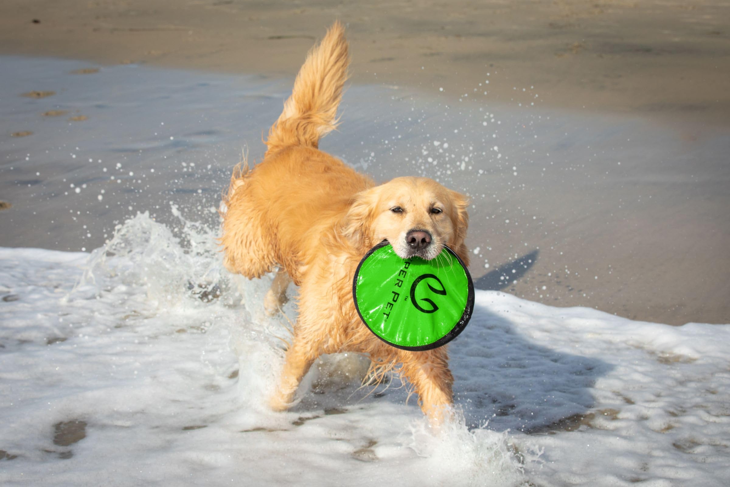 Hyper Pet Flippy Flopper 9'' Flying Disc Soft Dog Toy, Floats In Water & Safe On Teeth, For All Breeds, Pack Of 5 (Colors May Va