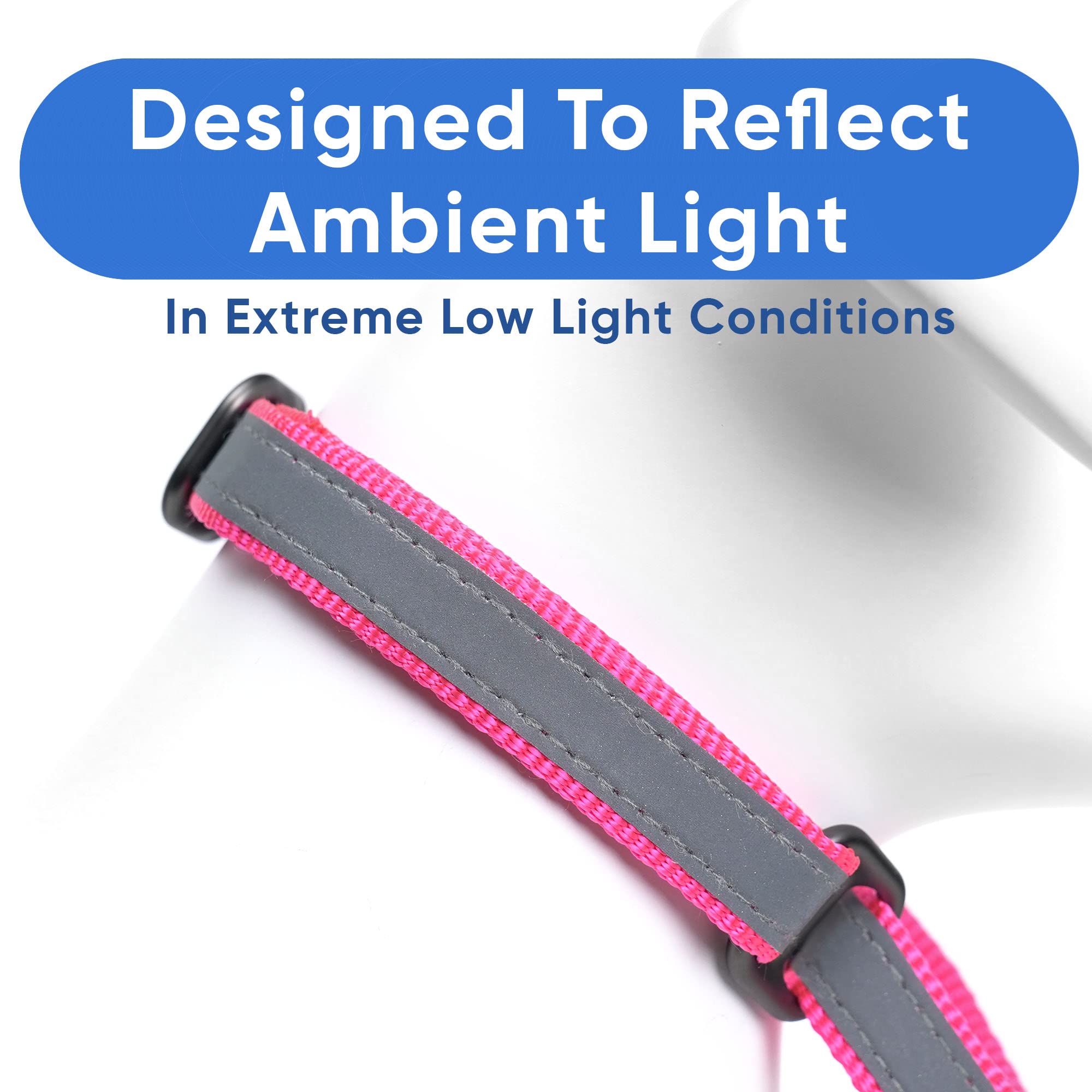 Pawtitas Personalized Dog Collar Martingale Dog Collar With Name Phone Number Reflective Martingale Dog Collar Customized Collar For Medium Dogs | Pink Custom Dog Collars For Medium Dogs