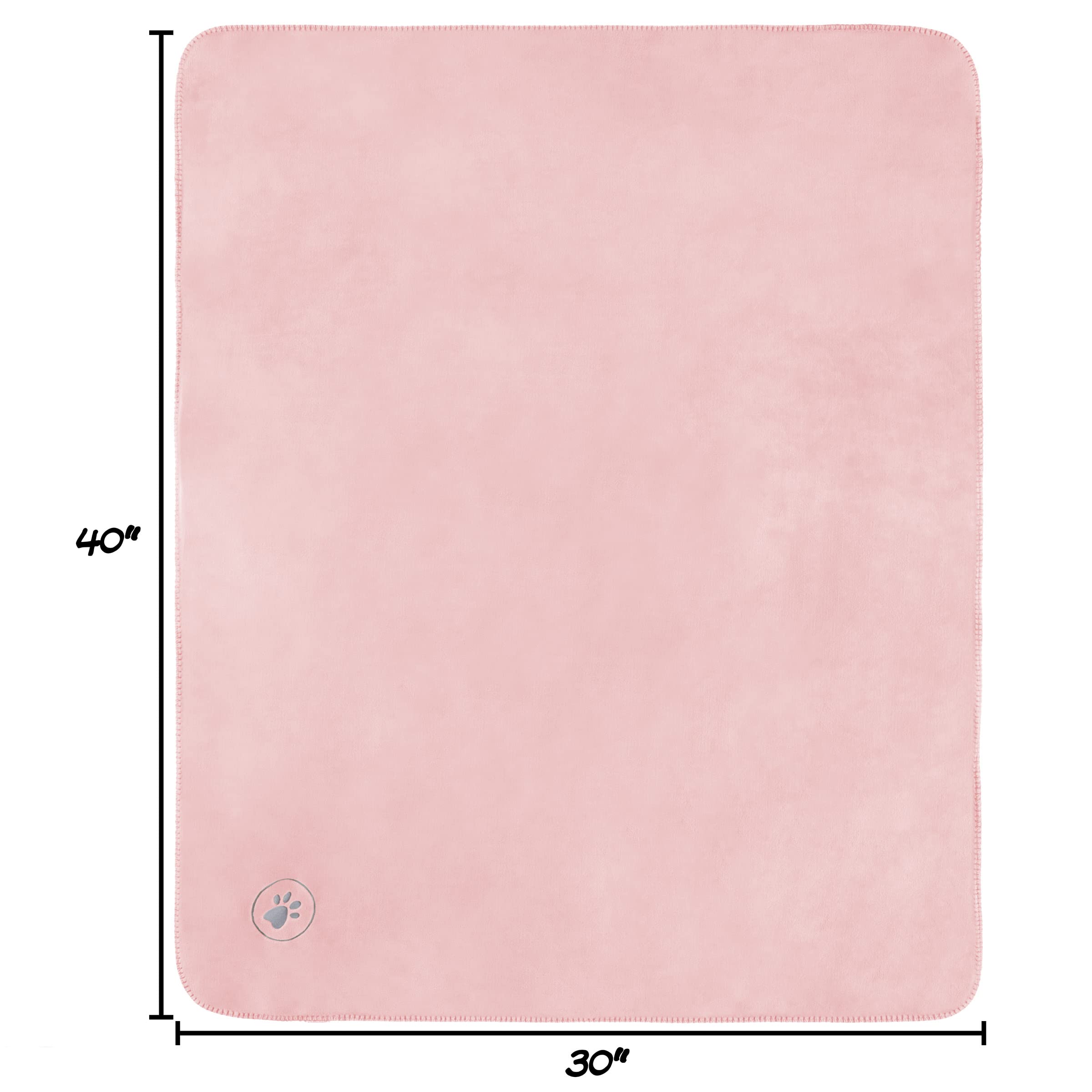 Petmaker Waterproof Dog Blanket - 30X40-Inch Reversible Sherpa Dog Blanket For Couch, Bed, Or Car - Protects From Spills, Stains, Or Pet Fur (Pink)