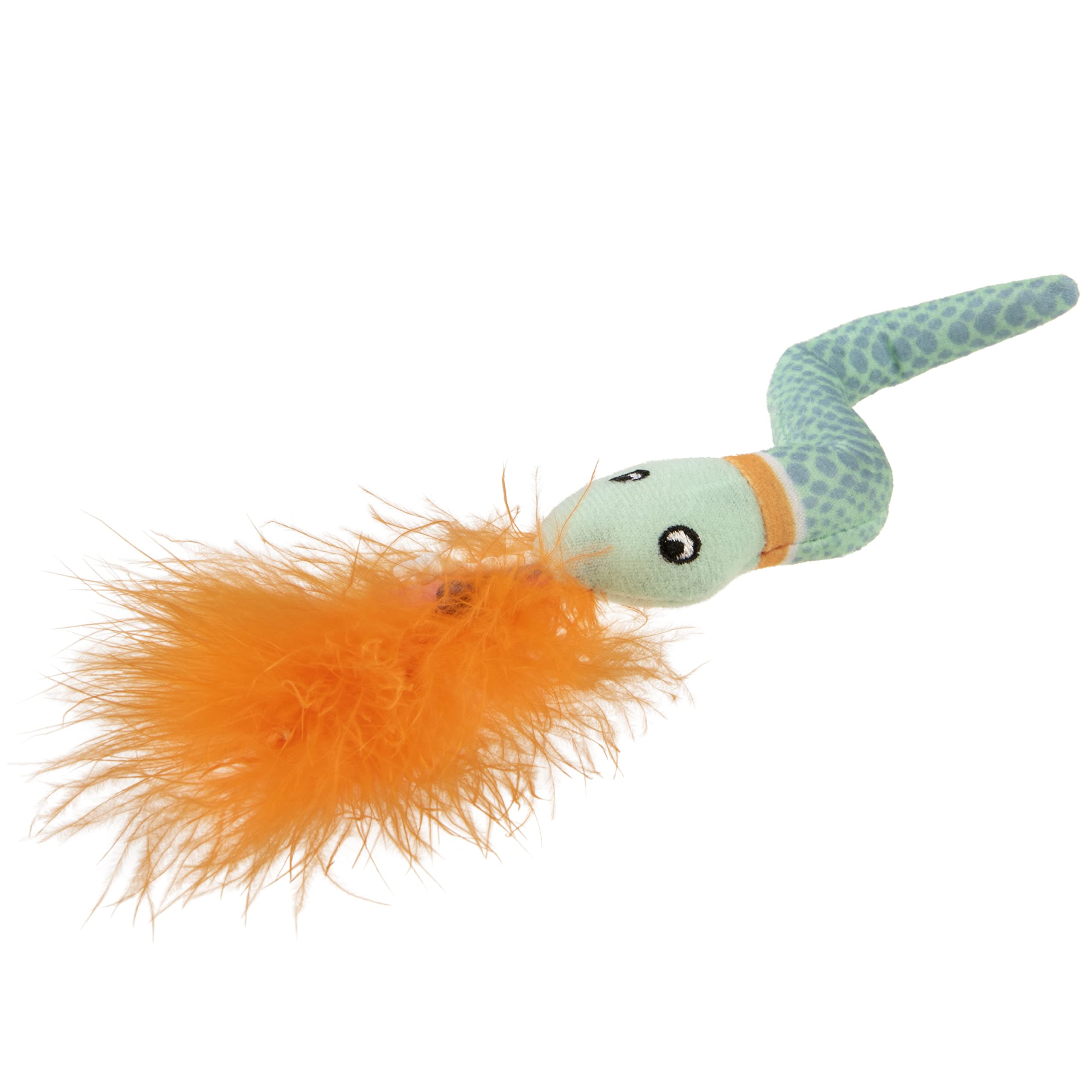 Smartykat Instincts Happynip Tricky Twister Bendable Snake Plush Cat Toy, Contains Catnip & Silvervine - Blue, One Size