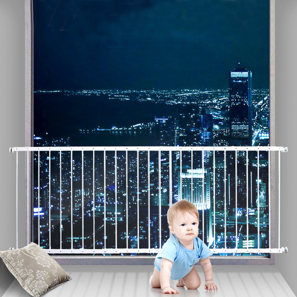 Fairy Baby Window Guards For Children, Adjustable Wide Child Safety Window Guard Prevents Accidental Falls, Home Security Childproof Interior Bar Guard For Windows Wide 86.61'-112.2'(4 Panels)