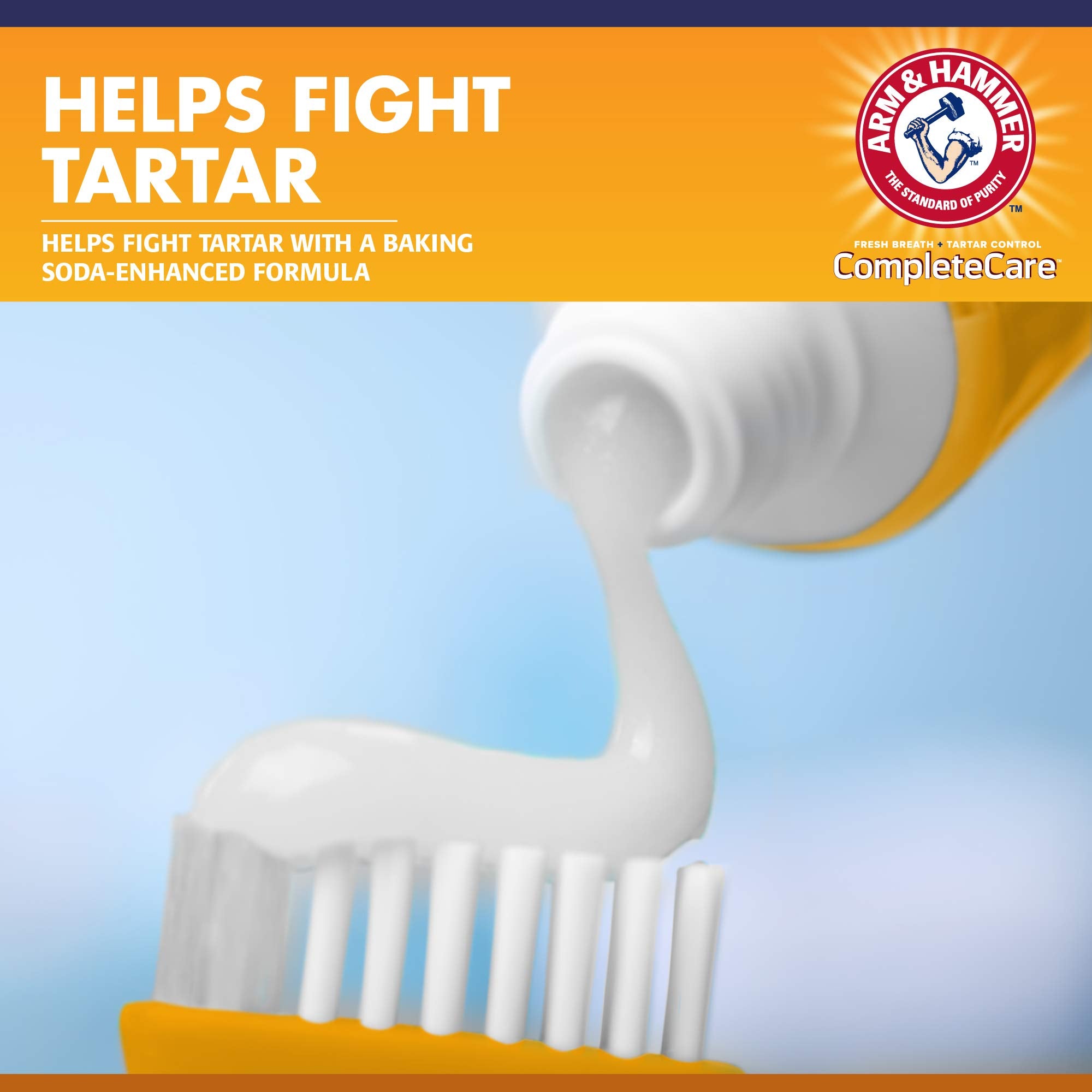 Arm & Hammer Enzymatic Dog Toothpaste - Peanut Butter Flavored Toothpaste - Baking Soda Infused Toothpaste - Complete Canine Ora