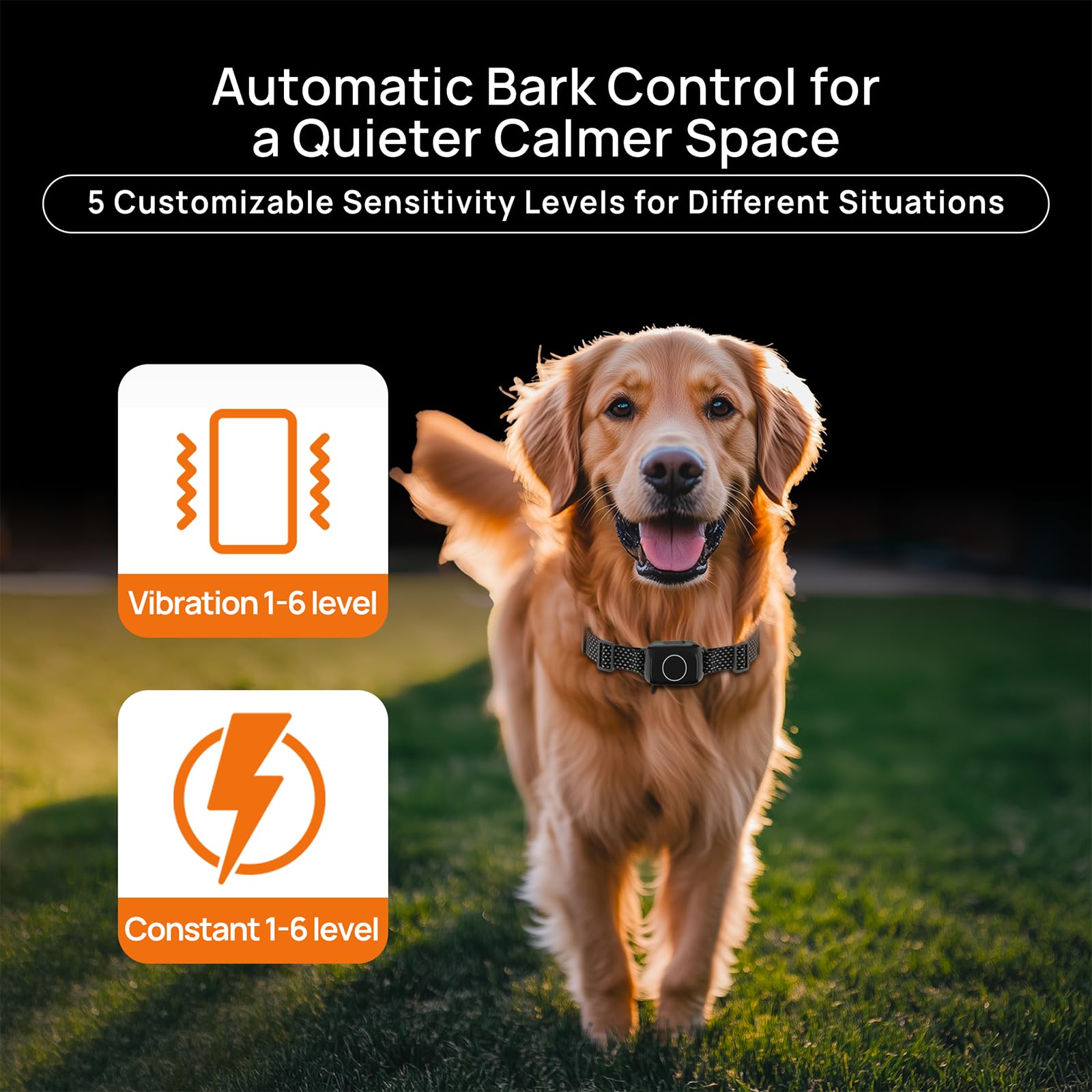 KALESMART Wireless Dog Training Collar with Remote Control, IPX7 Waterproof Electric Dog Fence with 3 Training Modes, Security L
