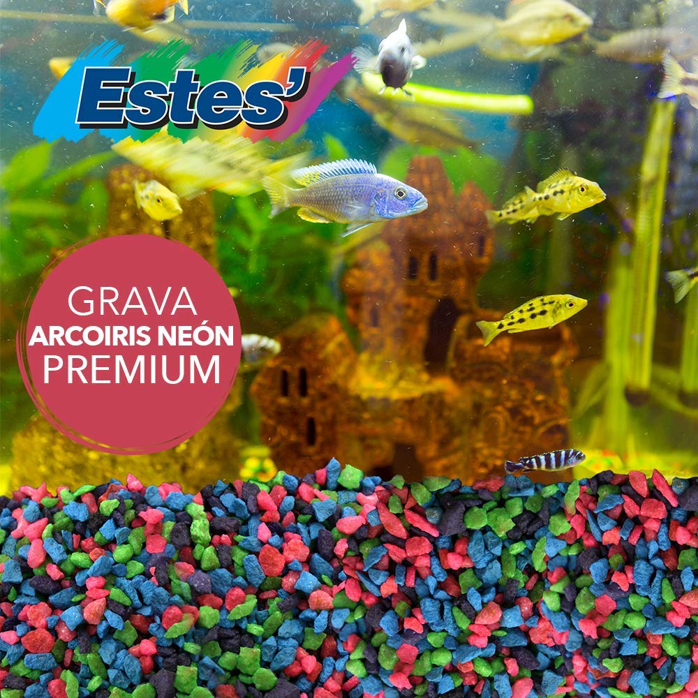 Spectrastone Permaglo Rainbow Aquarium Gravel For Freshwater Aquariums, 5-Pound Bag