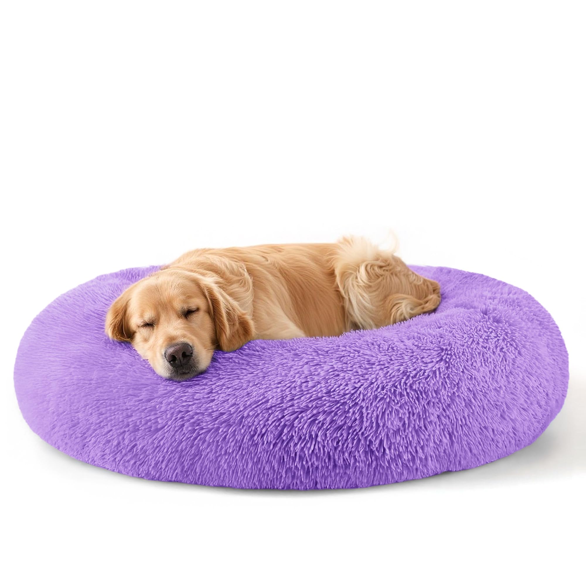 Dog Beds Large Sized Dog and Cats, 32in Pet Beds for Large Pet, Washable Indestructible Extra Large Dog Bed (Purple)