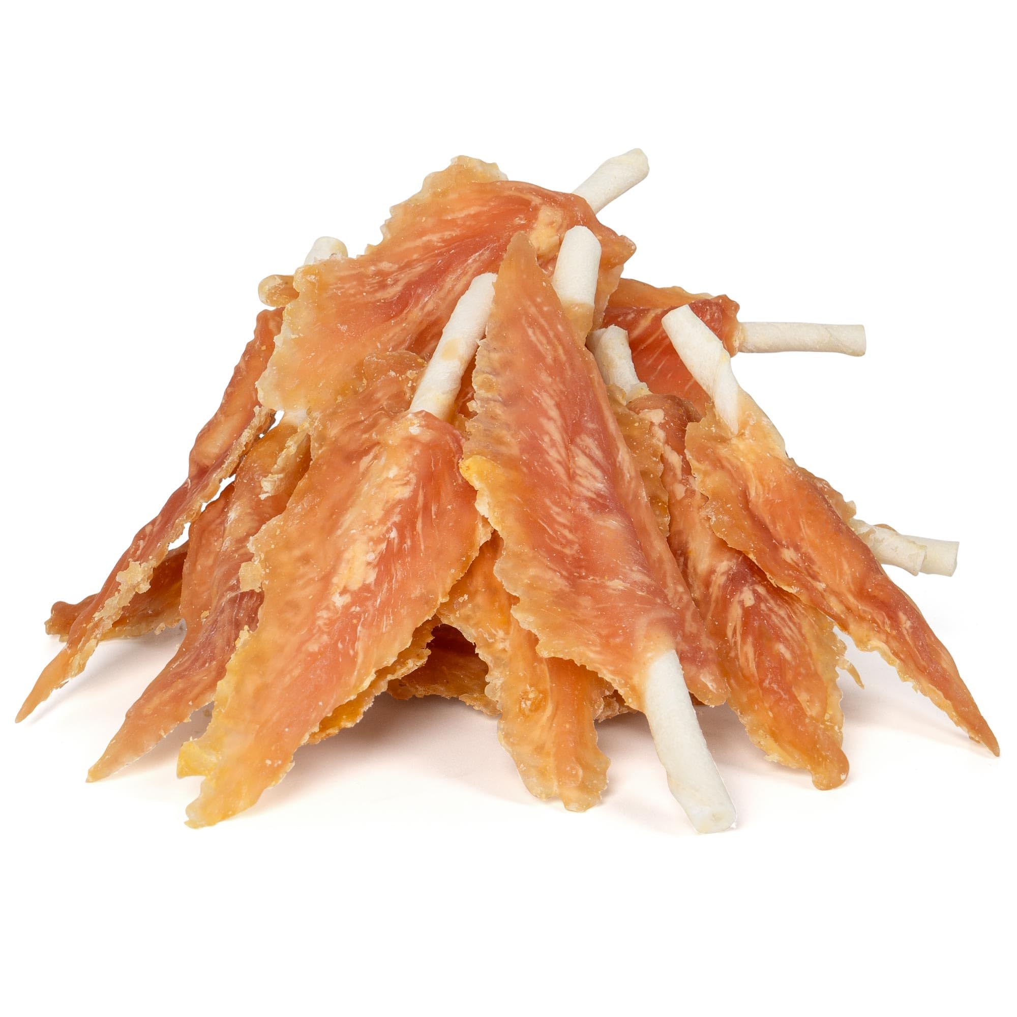 MON2SUN Dog Rawhide Twist 4-4.5 Inch Chicken Wrapped Rawhide Sticks for Puppy and Small Dogs, Promotes Dental Health Treats (10.