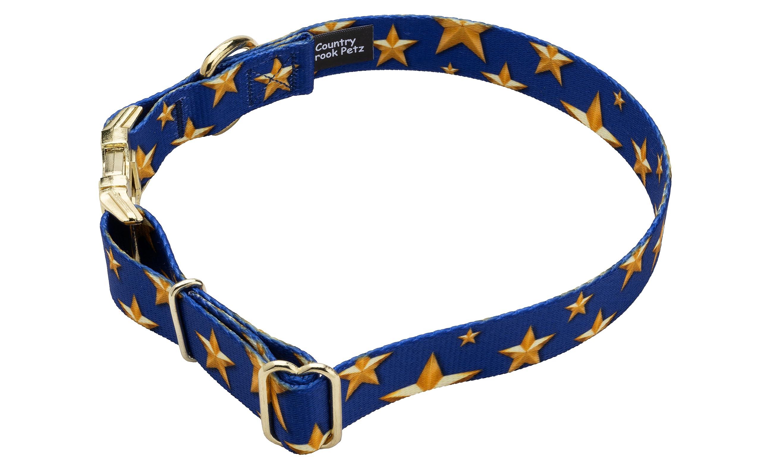 Country Brook Petz - Premium Duty Honor Country Dog Collar - Americana Collection Featuring Patriotic Designs (1 Inch, Extra Lar