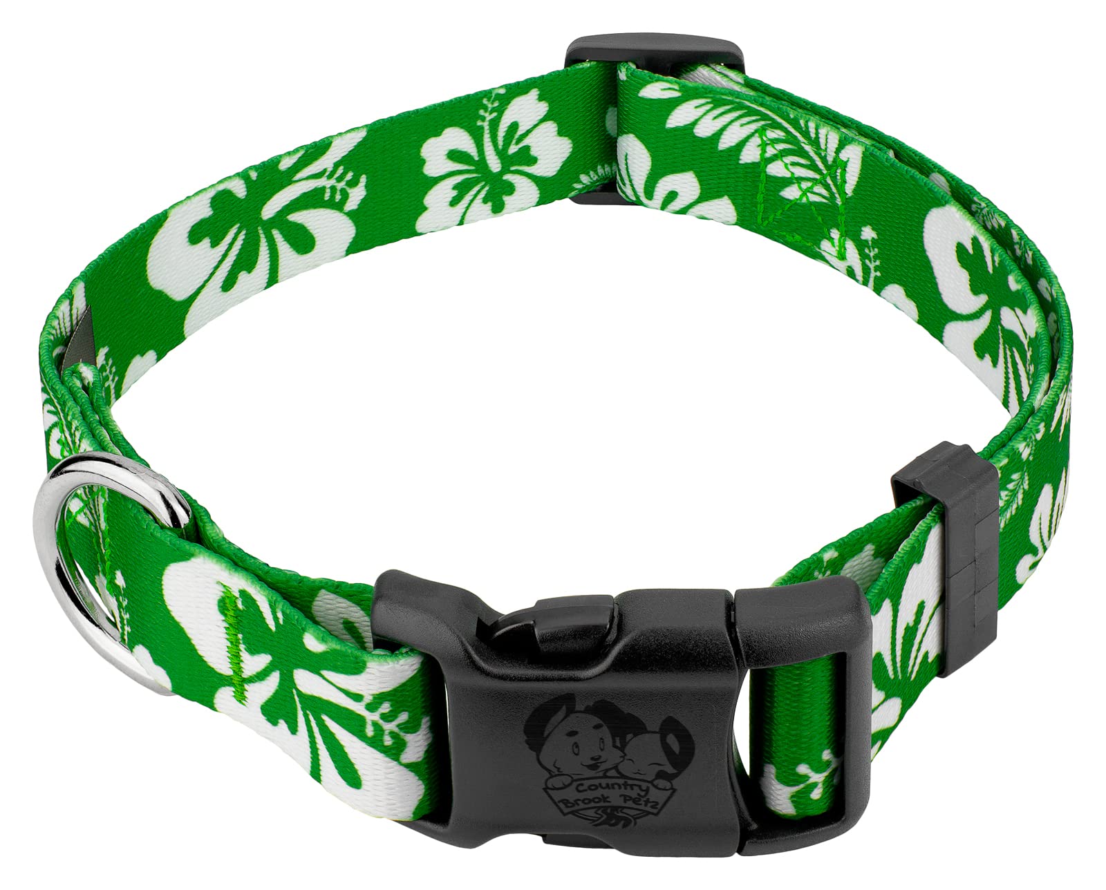 Country Brook Petz - Deluxe Dog Collar - Made of Premium Polyester for Durability, Comfort & Style - Vibrant Summer Breeze Colle