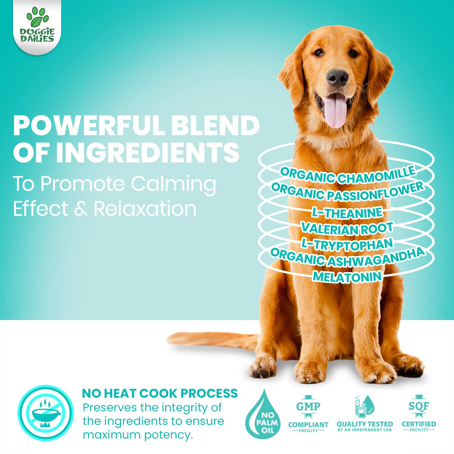 Doggie Dailies Calming Chews For Dogs, 225 Soft Chews, Melatonin For Dogs With Chamomile