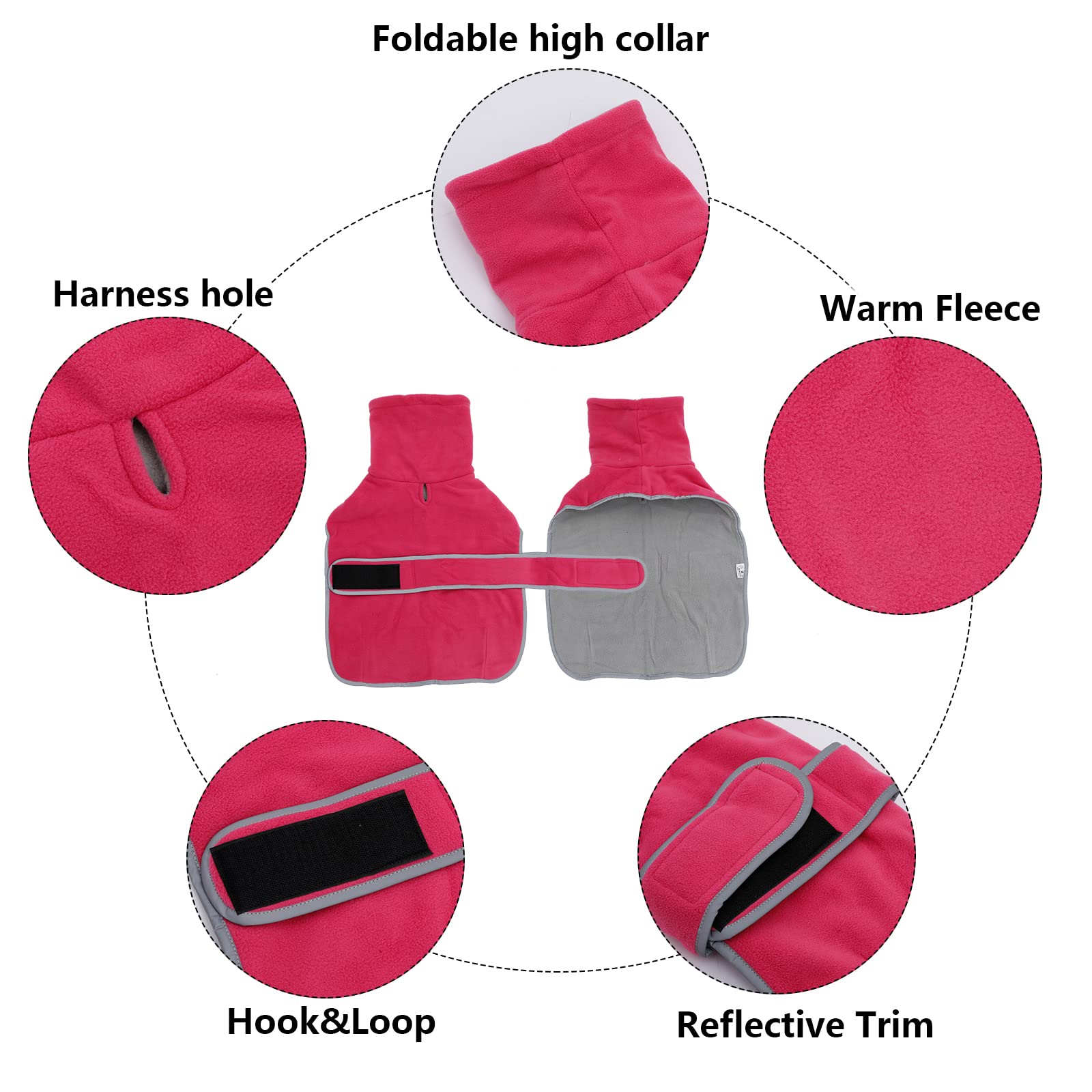 Geyecete Dachshund Sweaters For Dogs, Dachshund Coat Perfect Dog Winter Coat With Padded Fleece Lining And High Collar,Dog Snows