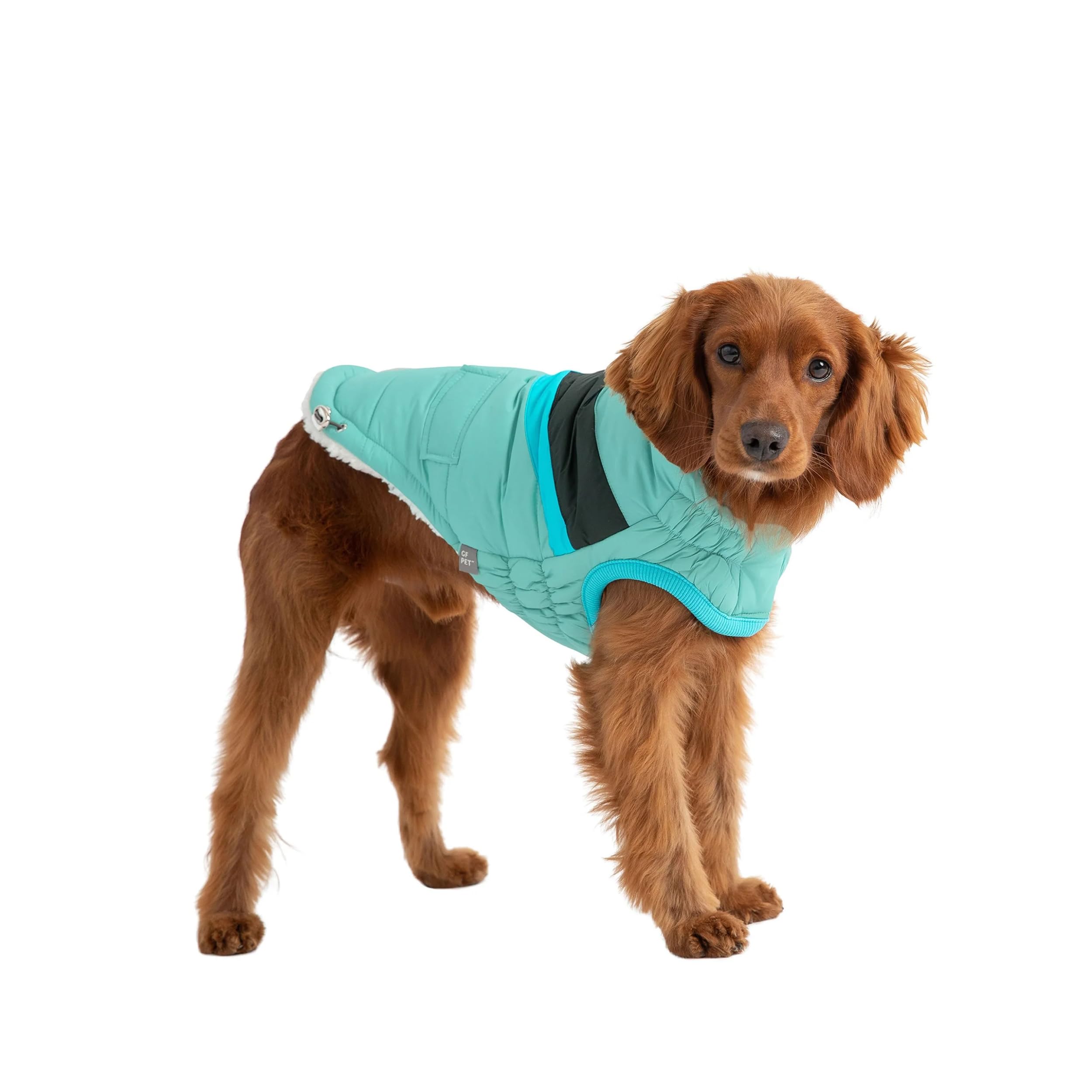 GF Pet Aqua Elasto-Fit Alpine Puffer Jacket for Dogs, Medium