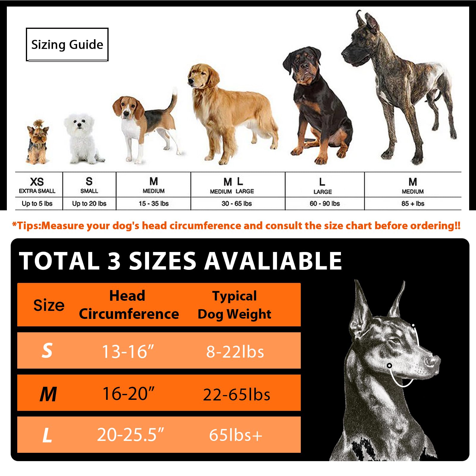 ZOHAN Dog Ear Muffs for Noise Protection, Comfort Dog Noise Cancelling Ear Muffs with Fast Snap Lock for Fireworks, Thunder, Vac
