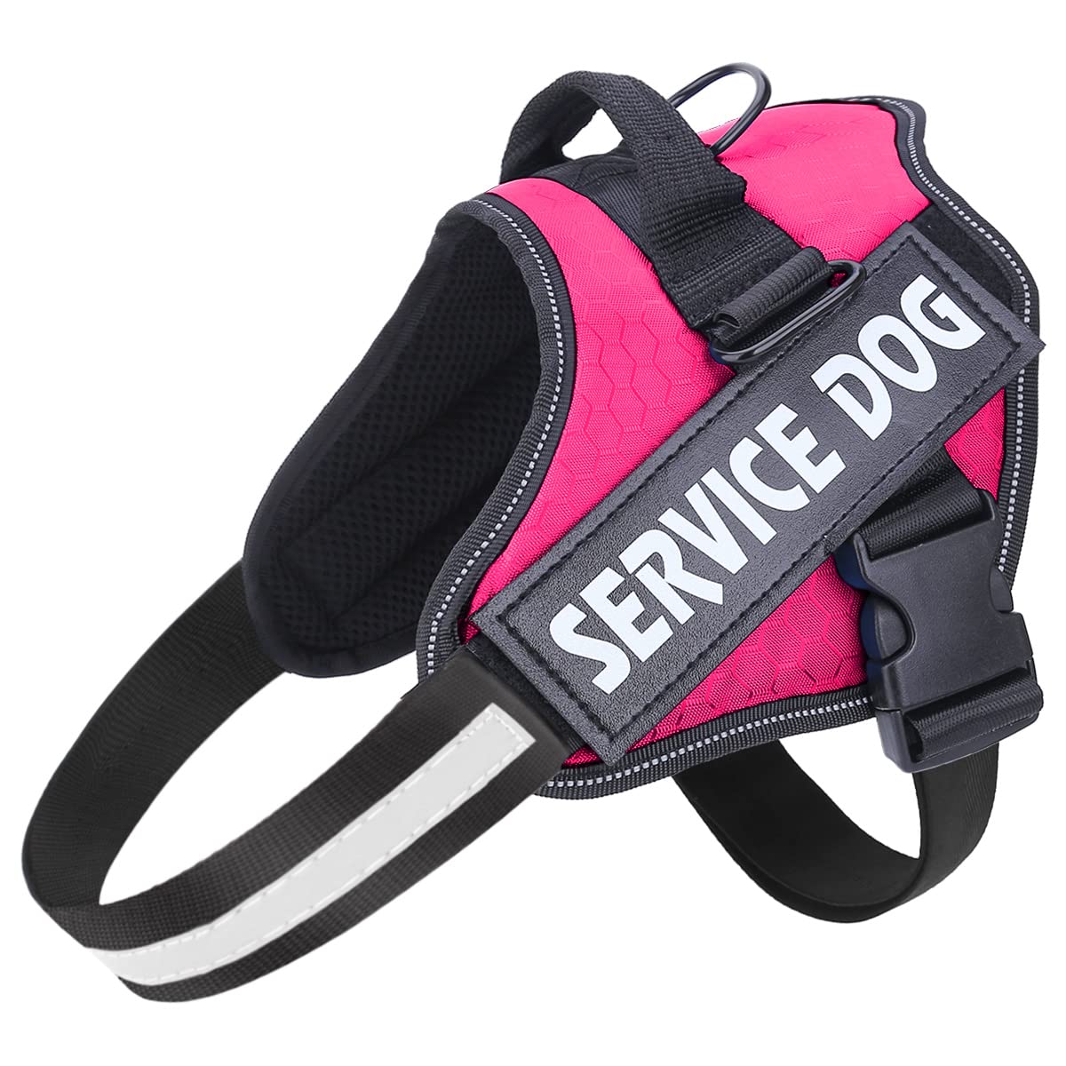 Mumupet Service Dog Harness, No Pull Easy On And Off Pet Vest Harness, 3M Reflective Breathable & Easy Adjust Pet Halters With Nylon Handle - No More Tugging Or Choking For Small Medium Large Dogs
