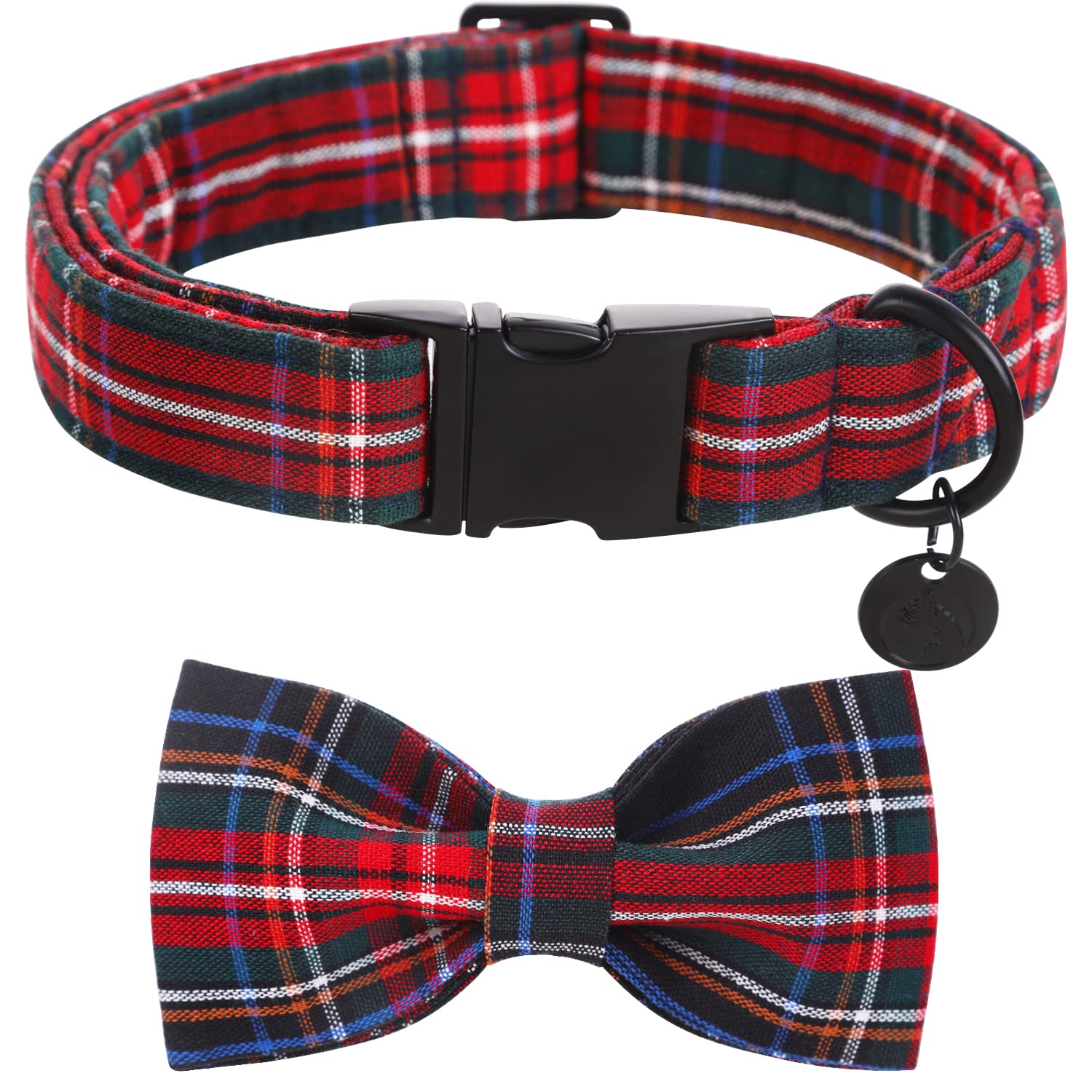 Dogwong Premium Summer Dog Collars, Lemon Bowtie Dog Collar, Adjustable Heavy Duty Girl Dog Collar With Bow For Small Dogs