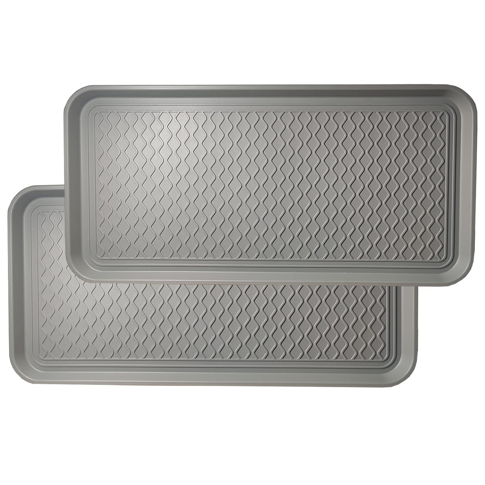 Large Multifunctional Boot Tray 2 Pack Boot Mat Washable Indoor or Outdoor Tray Mat Doormats for Shoes Boots Plants Pots Paint T