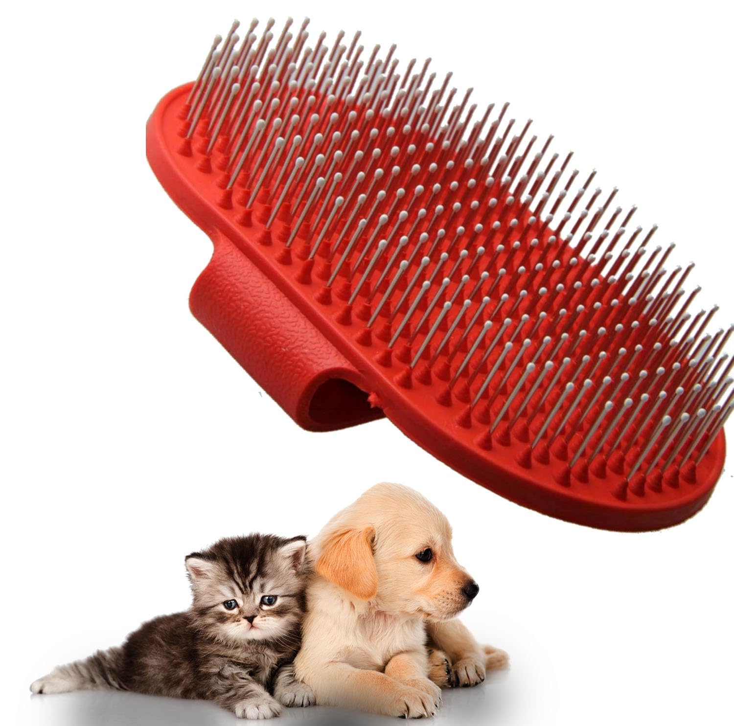 Jainsons Pet Products Grooming Brush  Rubber Tipped Pin Brush For Dogs & Cats, Ideal For Deshedding Short Hair & Long Hair Pets
