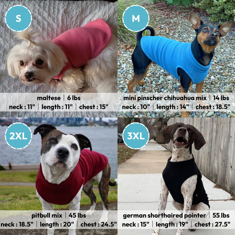Gooby Stretch Fleece Vest Dog Sweater, Pumpkin, 3X-Large - Warm Pullover for Small to Large Dogs, Model 72108-PMK-3XL