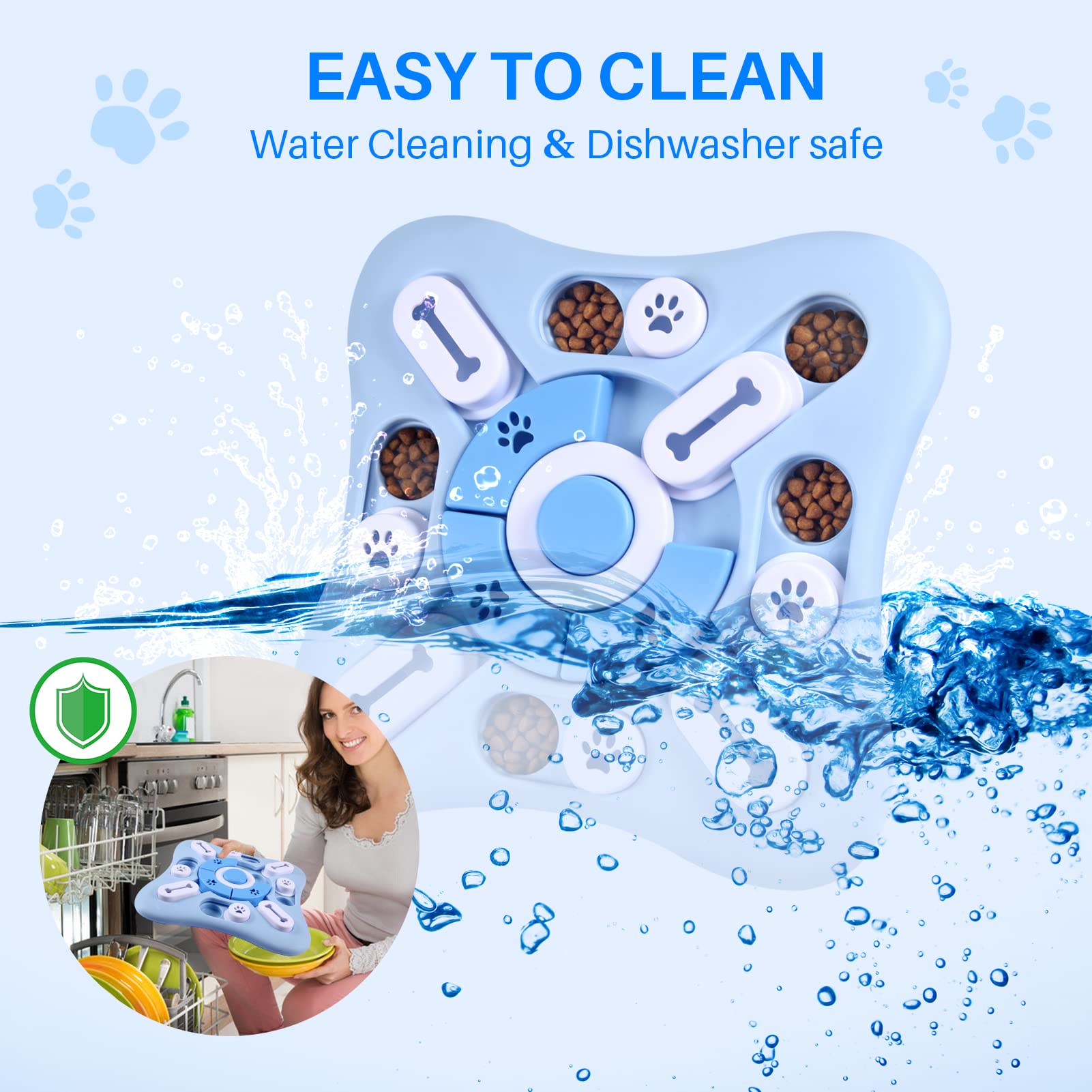 AVOAR Interactive Dog Puzzle Toys for Large Medium Small Smart Dogs, Squeaky Enrichment Mentally Stimulation Toys for Training,