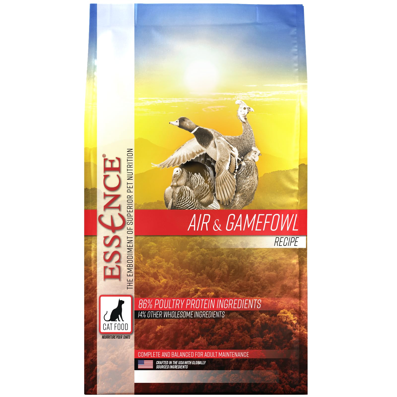 Essence AIR & Gamefowl CAT Recipe Dry CAT Food, 4LB Bag