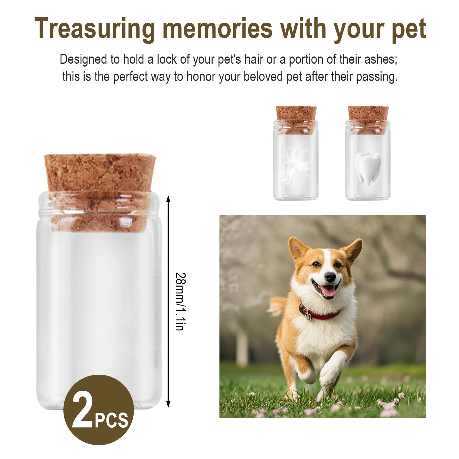 Mewzoo Dog Paw Print Kit,Personalized Pet Paw Print Impression Kit,Wood Cat Dog Memorial Picture Frame With No-Wash Ink Pad, Pen