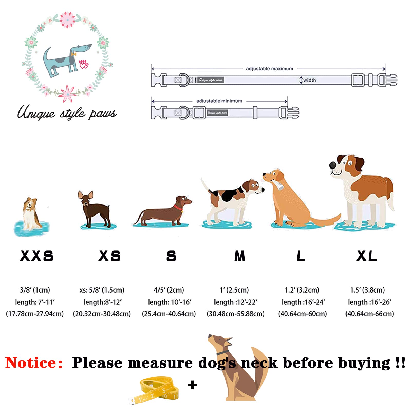 Unique Style Paws Halloween Dog Collar With Flower Tie Pumpkin Cotton Collar Adjustable Puppy Collar For Small Medium Large Dogs-L