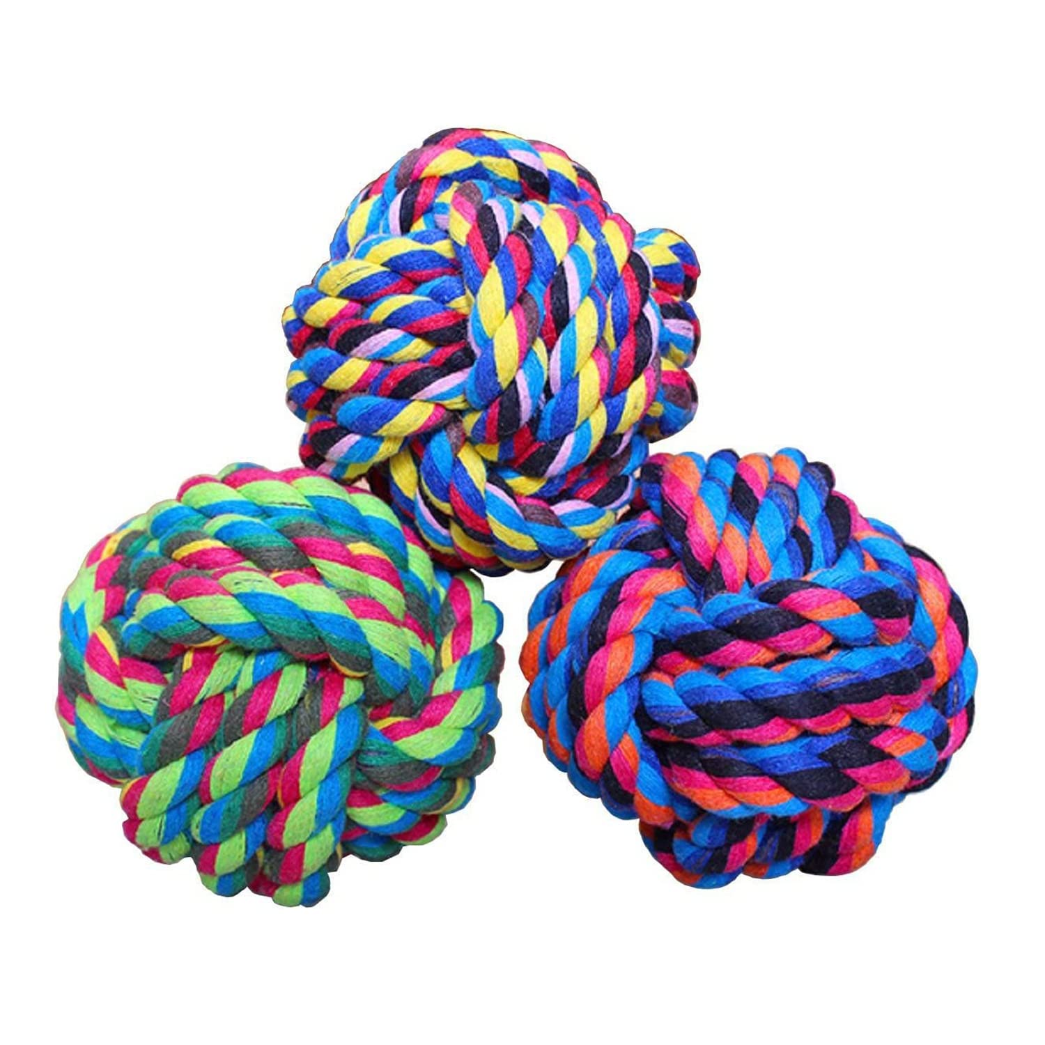 Youhavedeal Dog Ball For Puppies Chew Toys For Small To Medium Dogs, Cotton Knot Ball Dental Dog Rope Toy, Puppy Chew Toy, Large