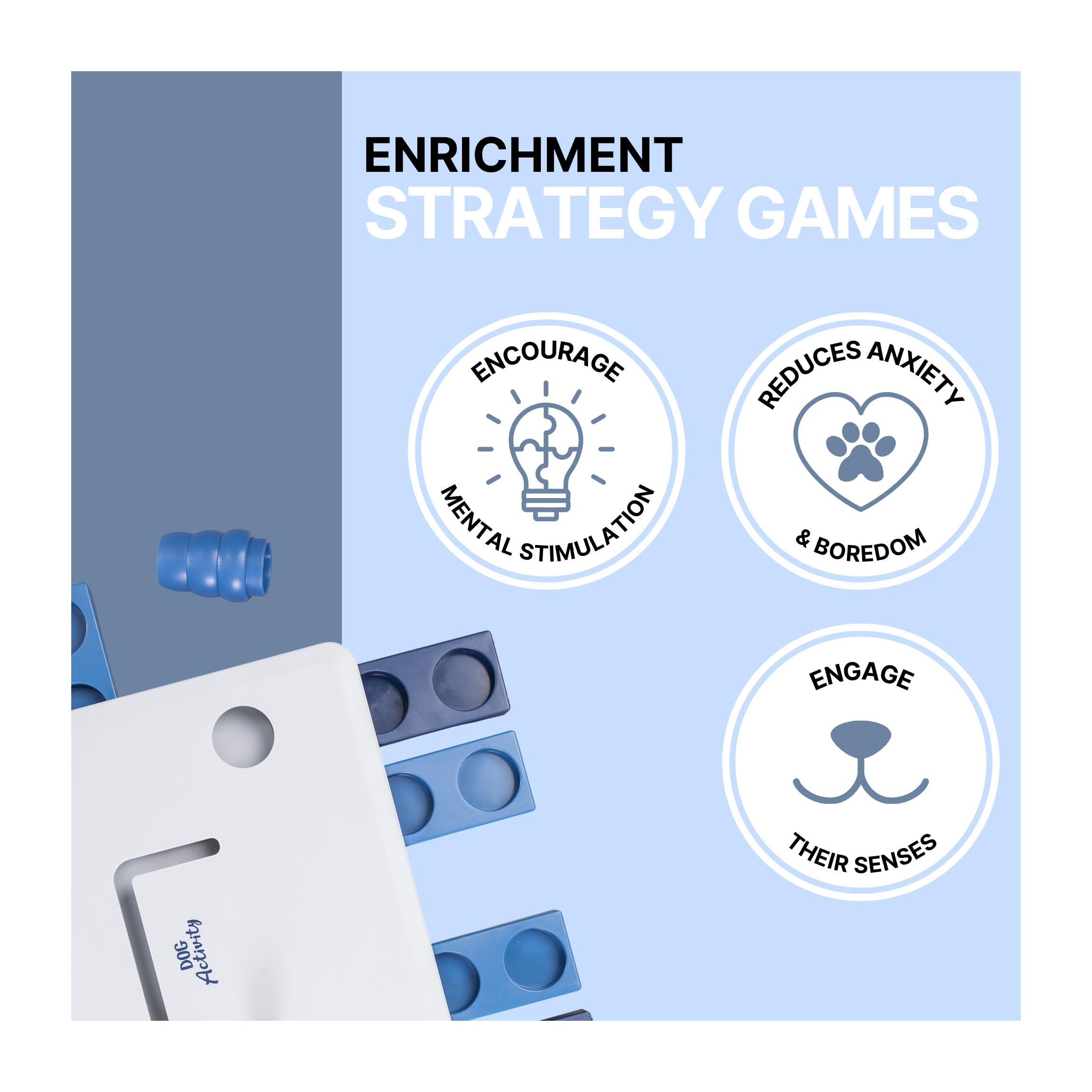 TRIXIE Move-2-Win, Level 3, blue and white (32025)