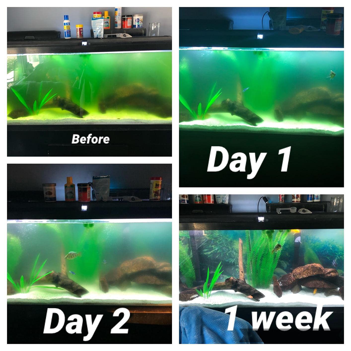 Aquarium Light 5W Up To 100 Gallon Submersible Clean Green Lamp Ctuv-H6F/Ctuv-H5P Replacement Light Bulb