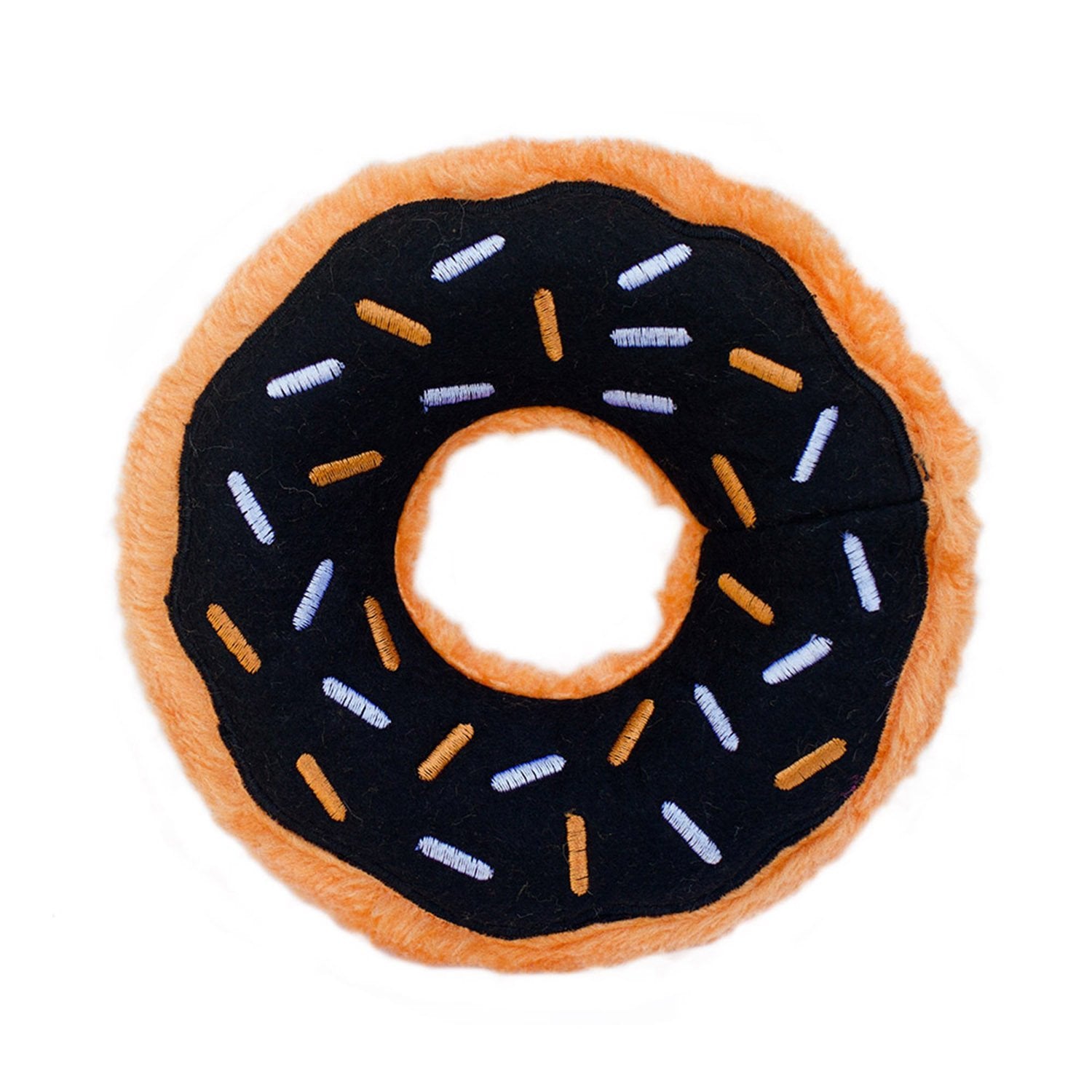 ZippyPaws Donutz - No Stuffing Dog Toys to Keep Them Busy, for Small and Medium Dogs, Squeaky Pet Toy for Boredom, Unstuffed Che