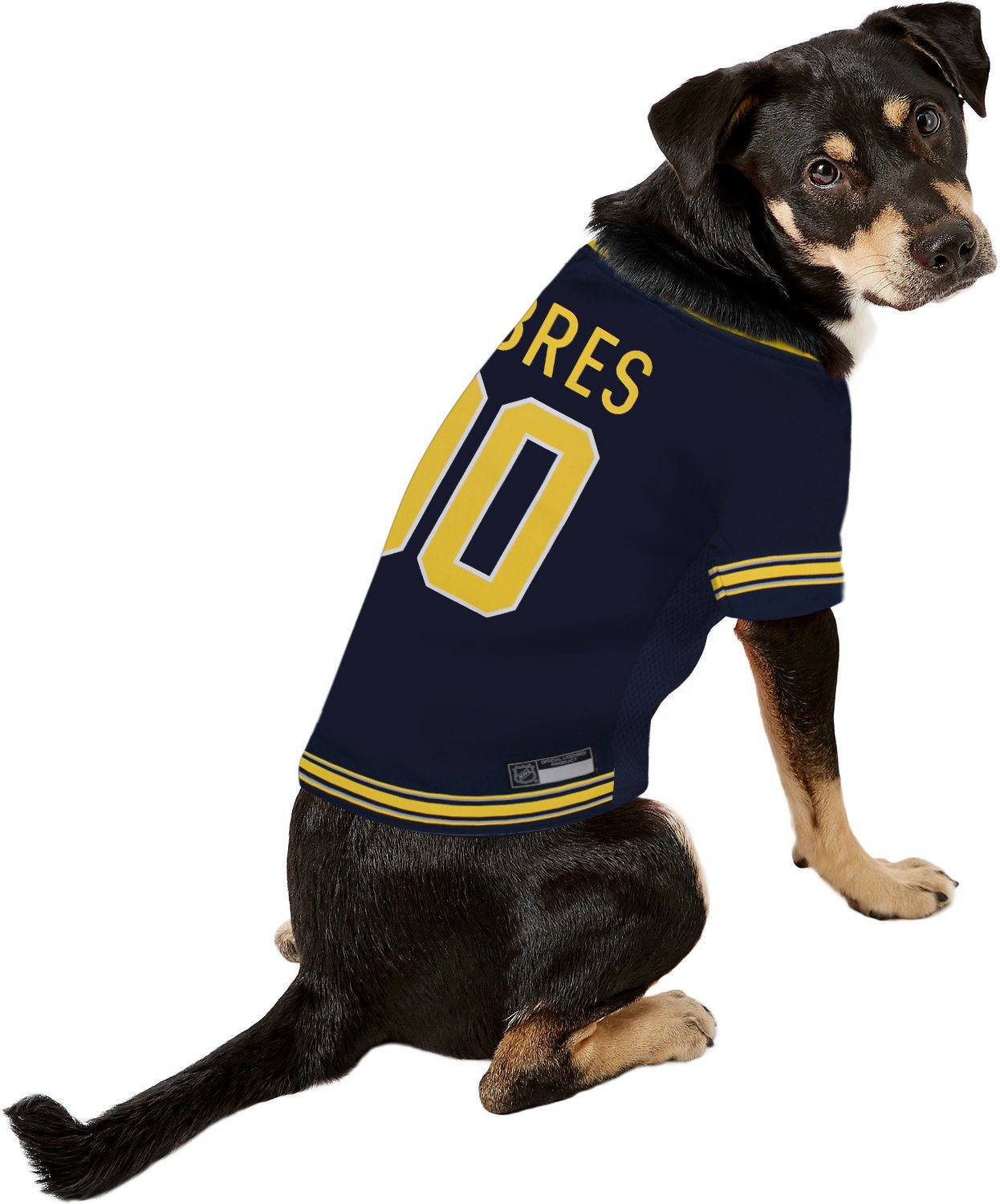 Pets First NHL Buffalo Sabres Jersey for Dogs & Cats, Large. - Let Your Pet Be A Real NHL Fan!