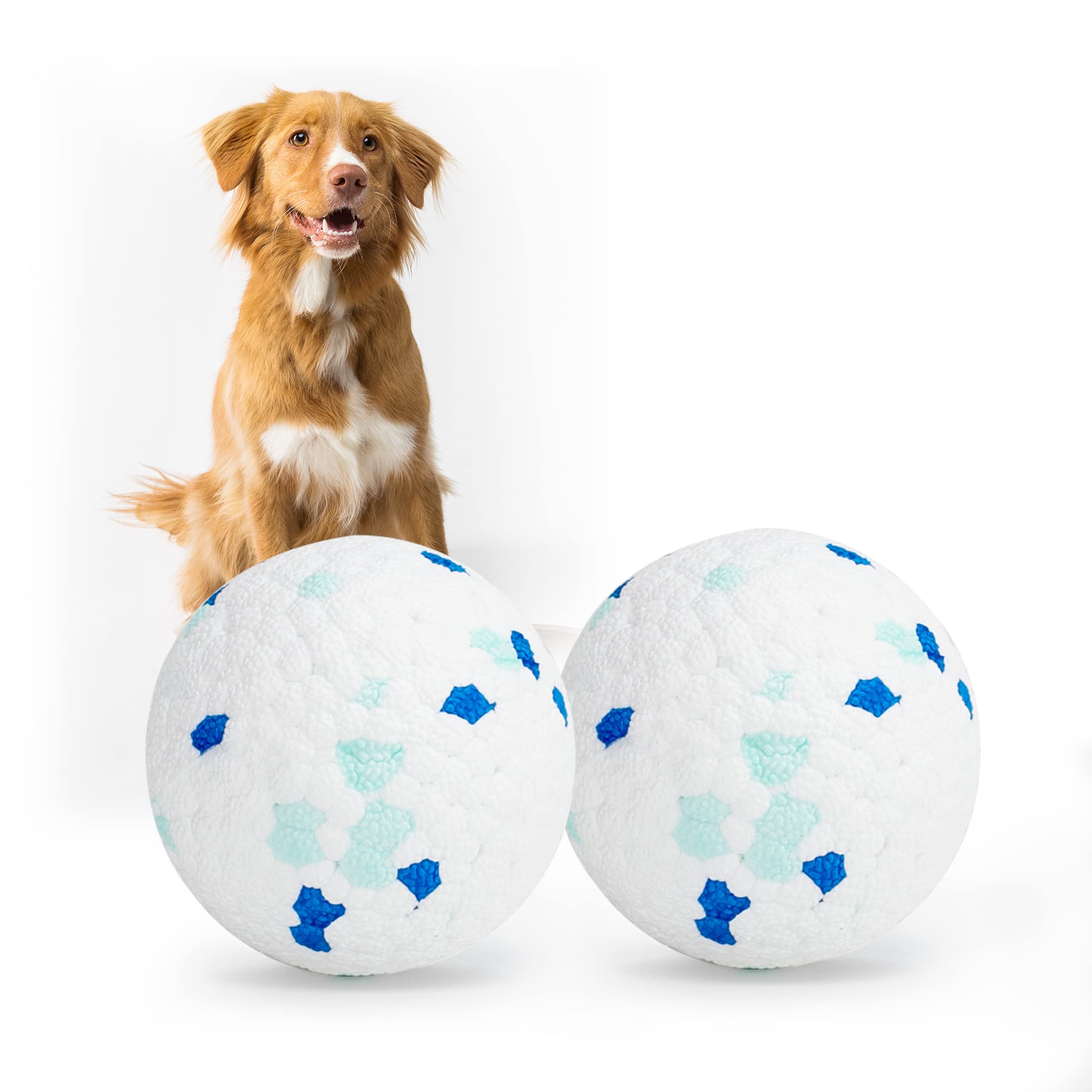 Lievuiken Dog Balls Toys For Aggressive Chewers, Indestructible Durable Bouncy Floating Balls For Dogs To Fetch, Durable Solid Rubber Ball For Training Dog(2 Pcs)