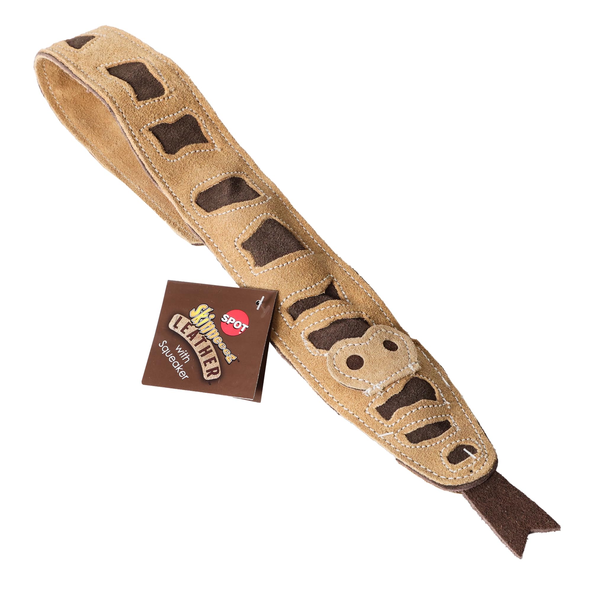 Skinneeez Leather Stuffing Free Dog Toy - Snake 36''