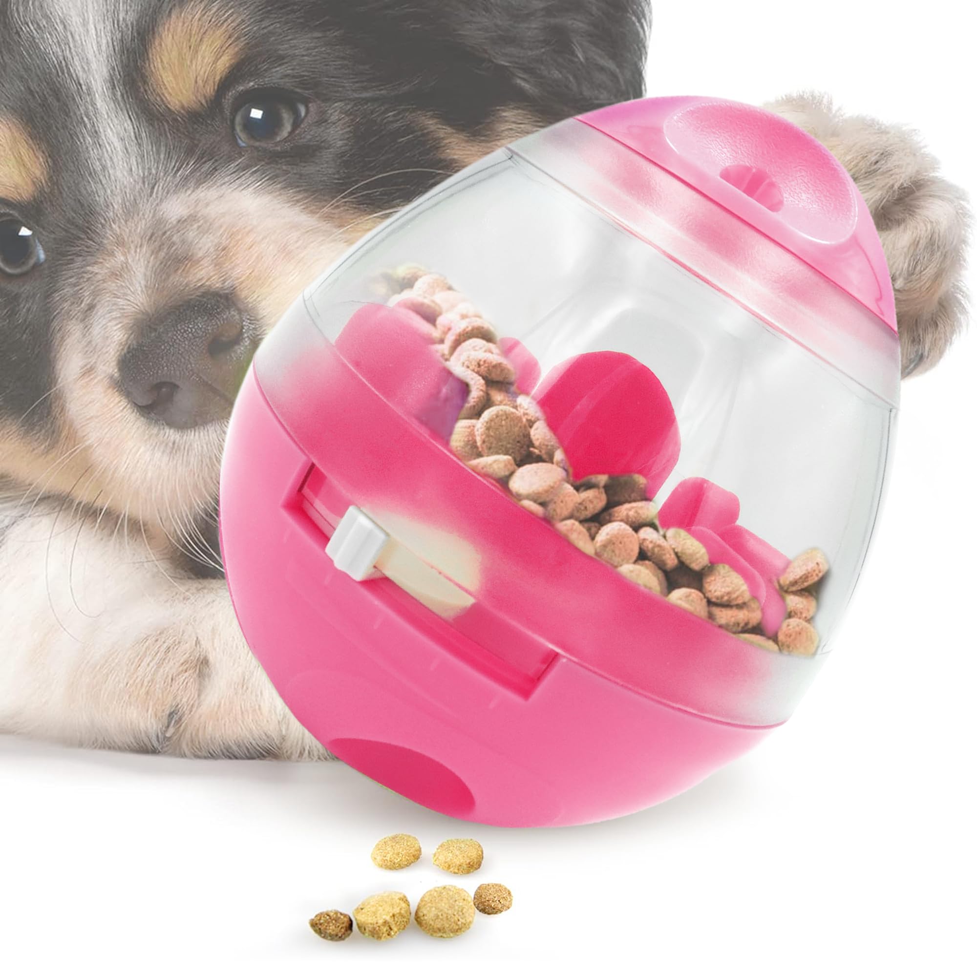 SunGrow Bunny Treat Ball, Boredom Buster Ends Naughty Chewing and Bloat, Encourages Exercise, Interactive Puzzle Feeder Ideal fo