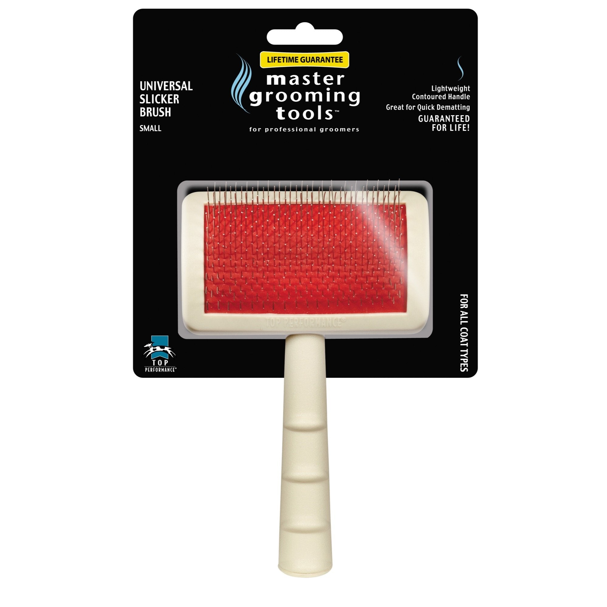 Master Grooming Tools Universal Pet Small Slicker Brush, White