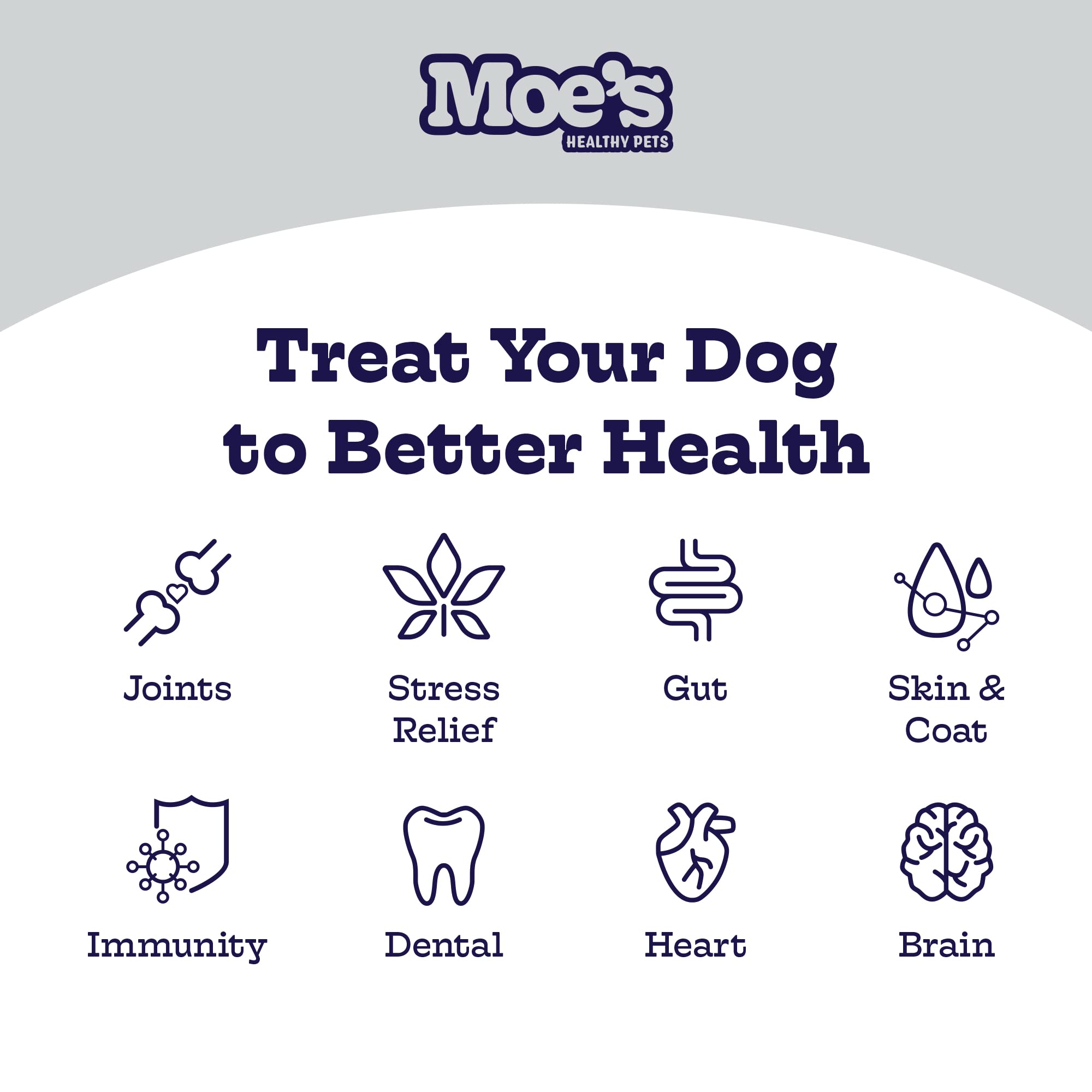 Moe      s Hemp Calming Chews for Dogs - Helps Aid with Storms, Fireworks, Chewing, Barking, Travel, Stress, Anxiety & Separatio
