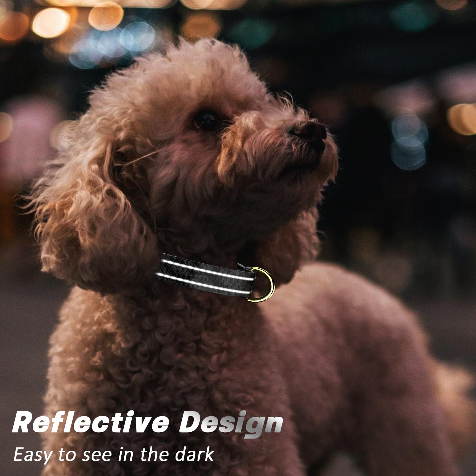 Tmoodel Reflective Dog Collar For Extra Small Dogs Cats, Cute Camouflage Adjustable Heavy-Duty Nylon Puppy Collar For Boy And Gi