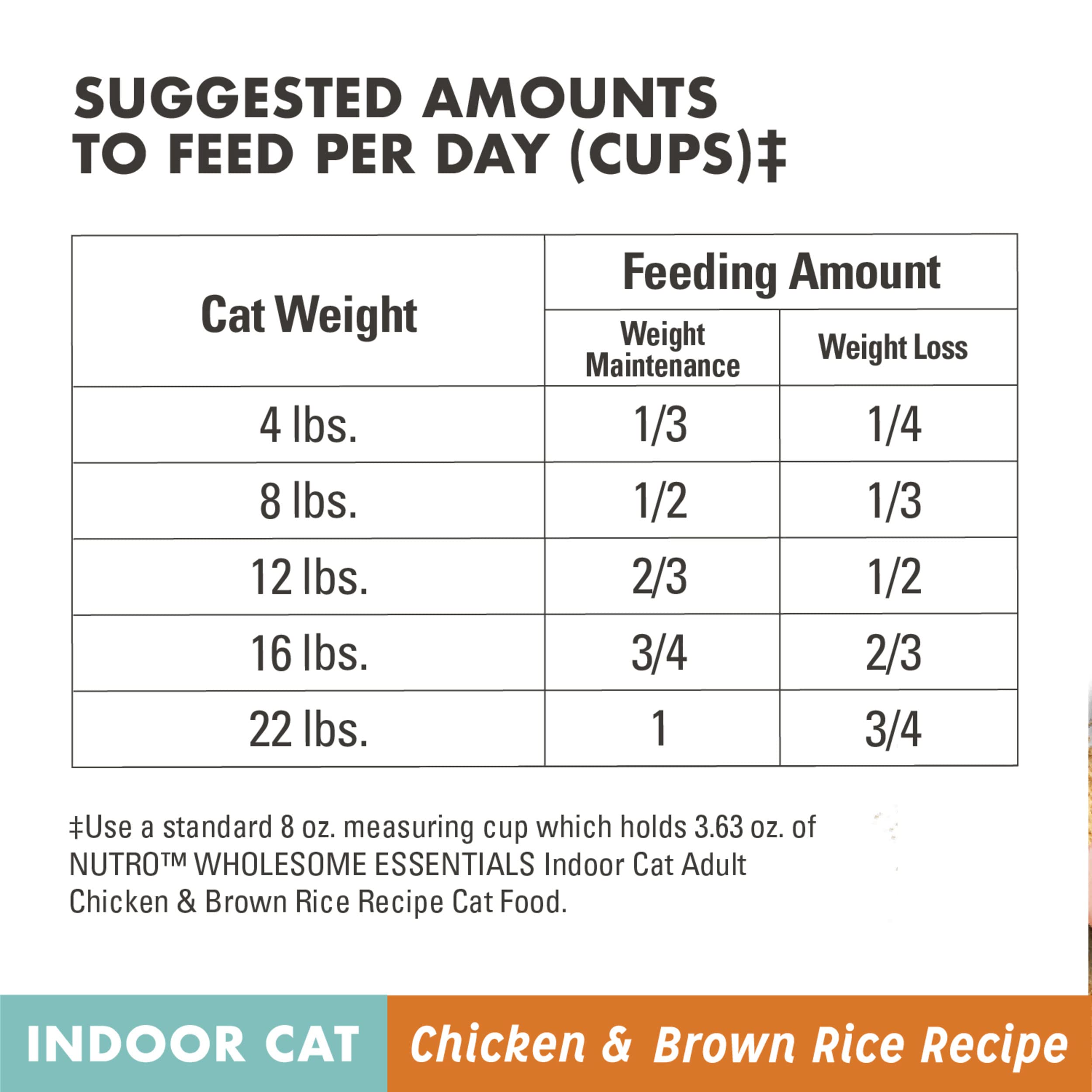 Nutro Indoor Adult - Chicken & Whole Brown Rice - 3 lb