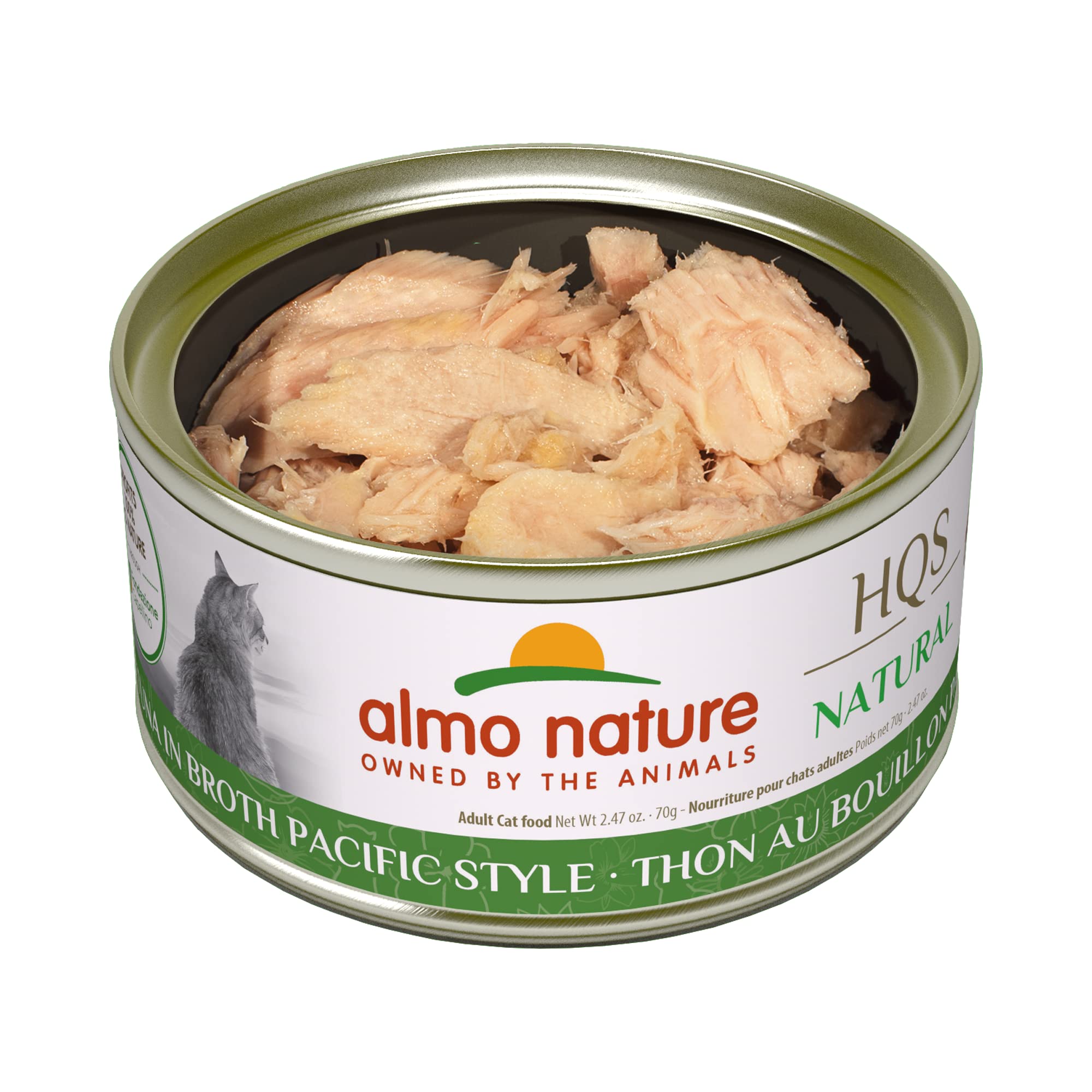 almo nature HQS Natural Wet Cat Food Deli Chicken in Broth 2.47 oz (Pack of 24)
