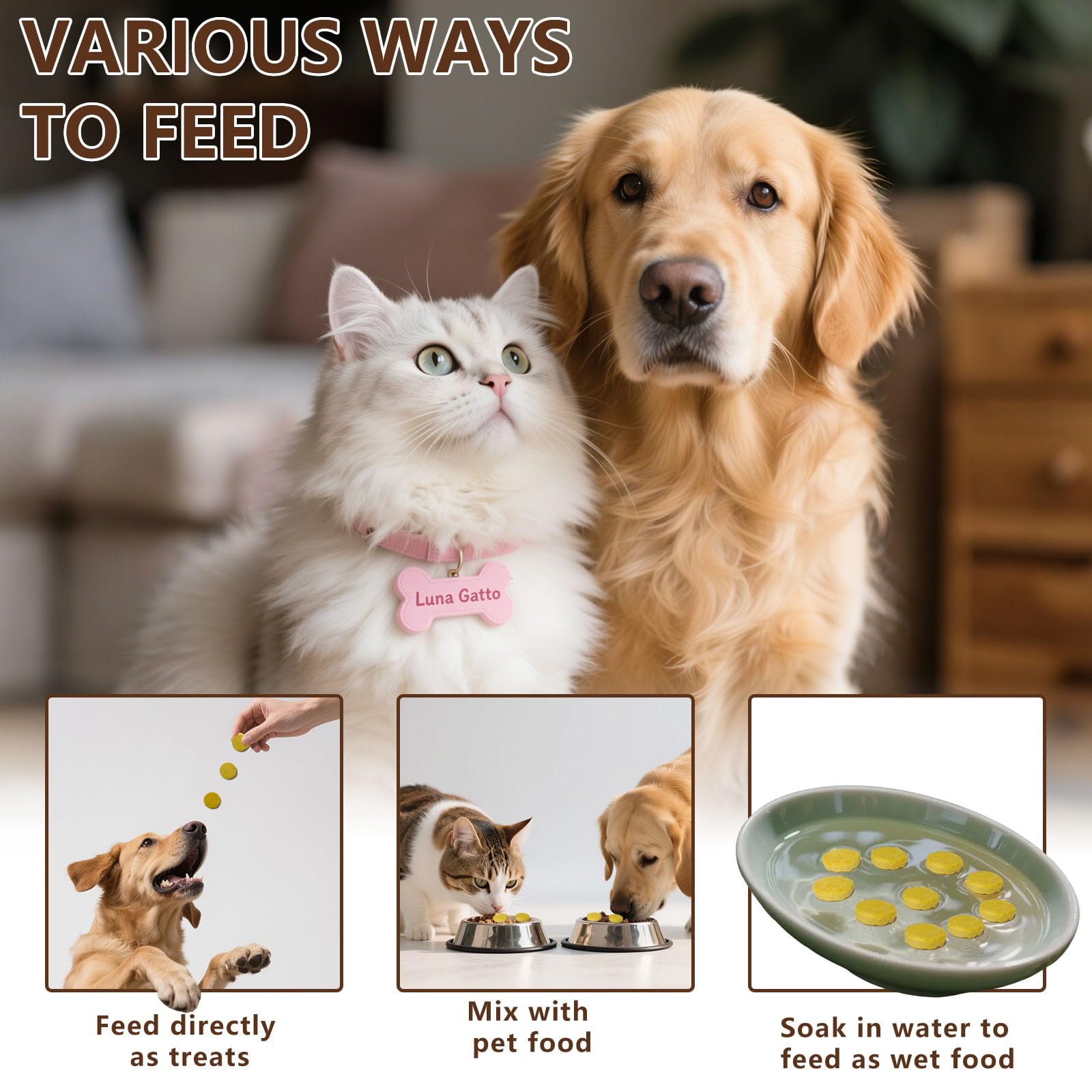 JADINGSFARM Pumpkin for Dog, Freeze Dried Pumpkin with Chicken Dog Cat Treats, Limited Ingredient, Natural Treat for Digestion H