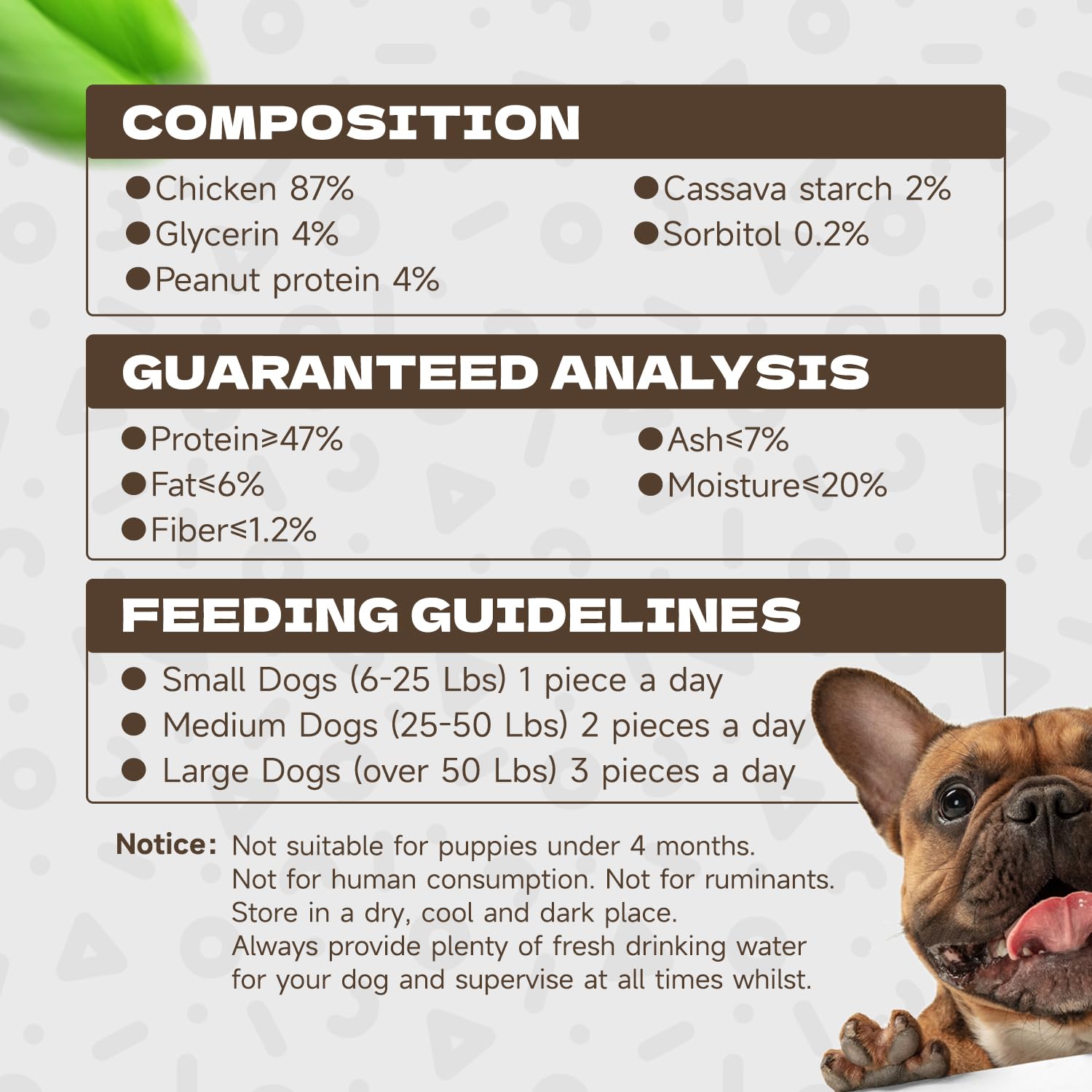 KUADELRO Chicken Rings Dog Treats, Natural Chicken Breast Jerky Rawhide-Free Soft Chews Healthy Dog Training Treats for Small Me