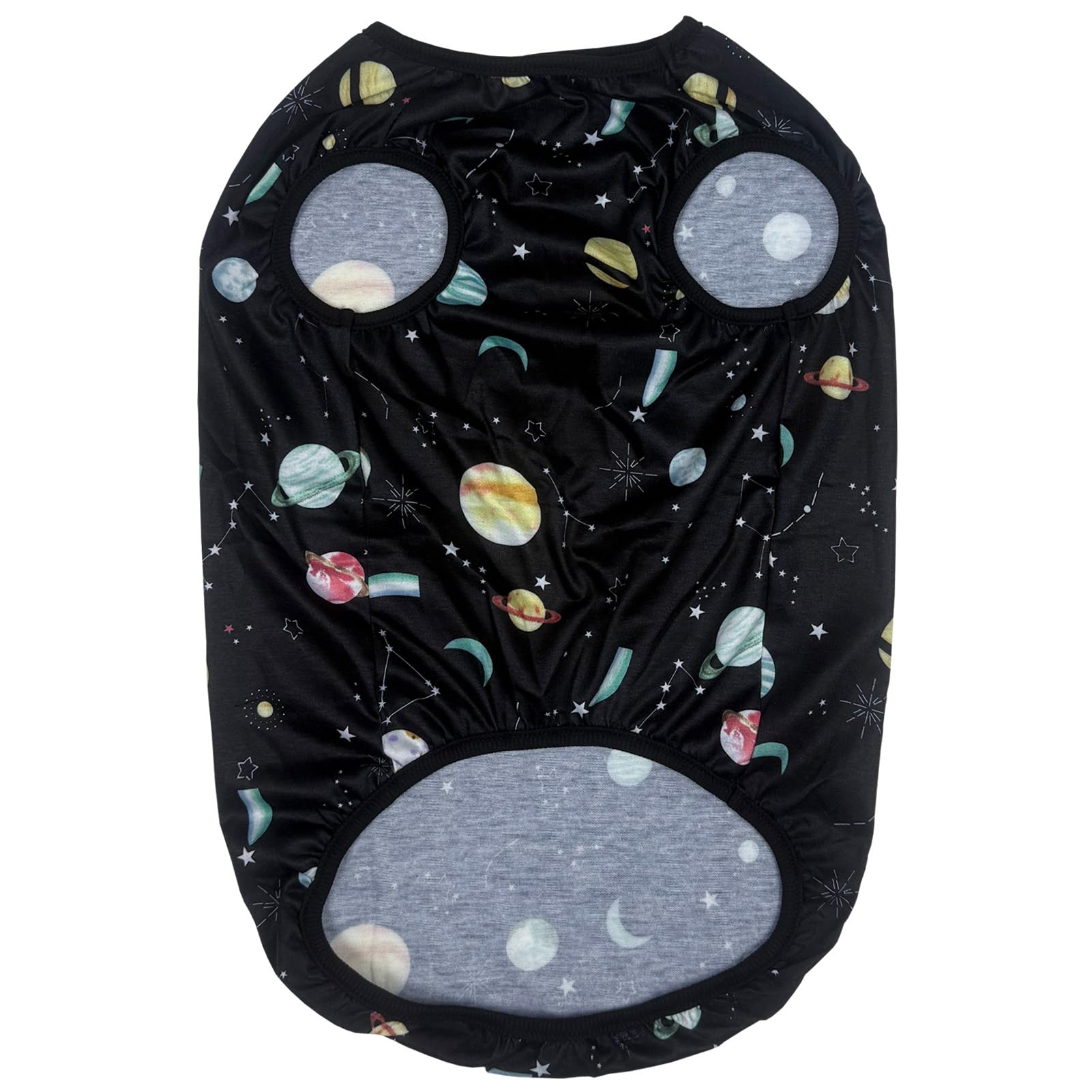 D.E.E Dog Shirt For Large Dogs Summer Cotton Dog Clothes Lightweight Tank Top Female Big (Vgalaxyblack, 4Xl)